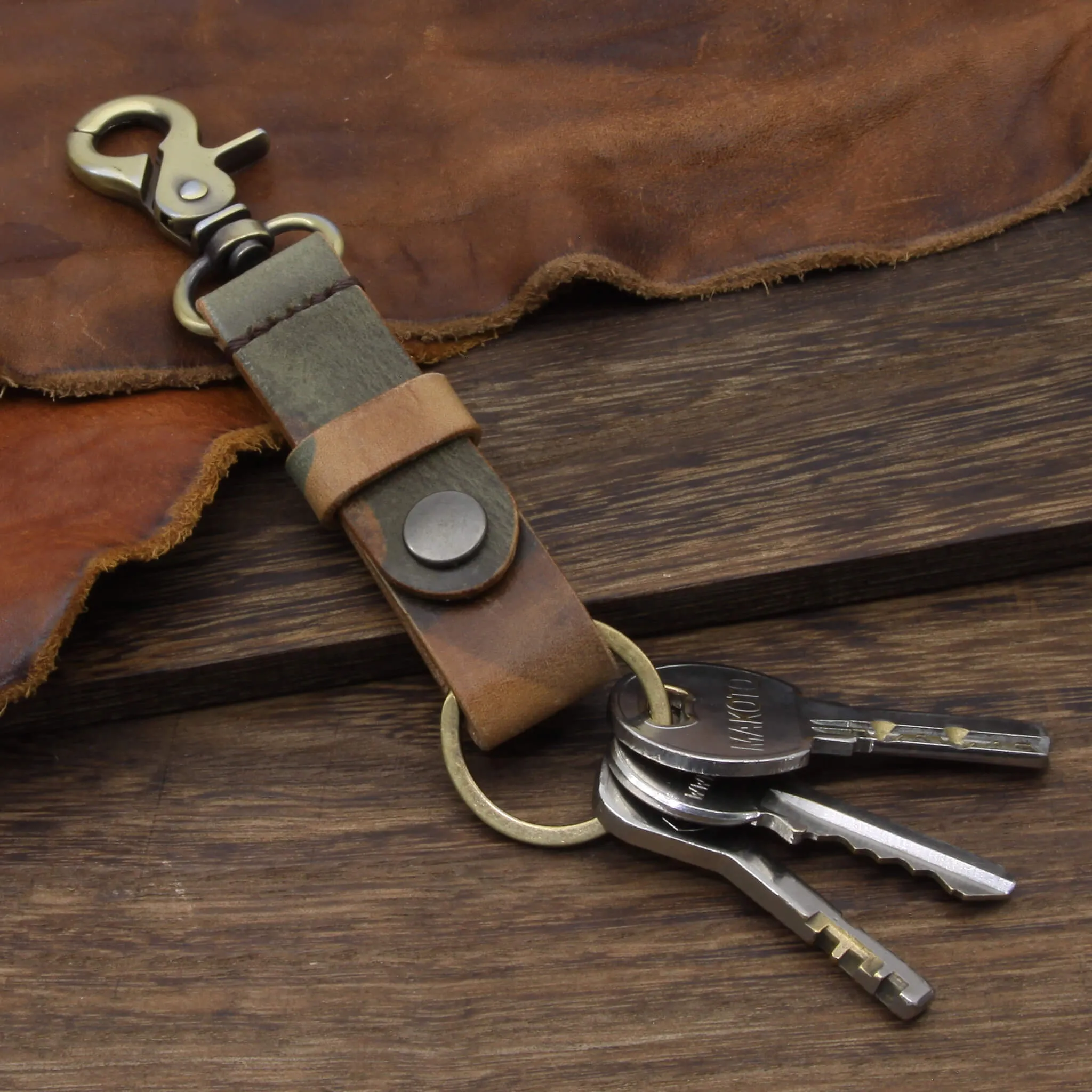 Leather Key Fob, Military 101