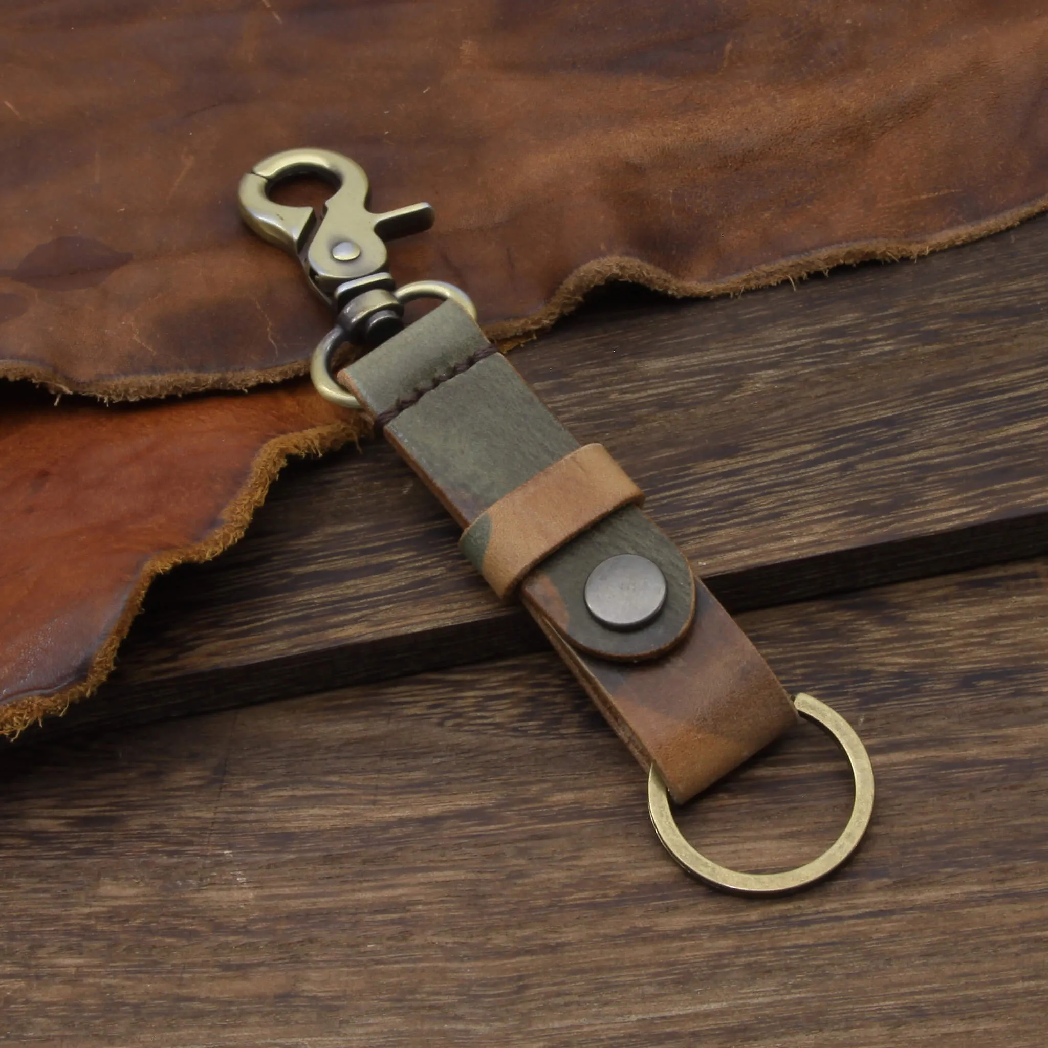 Leather Key Fob, Military 101