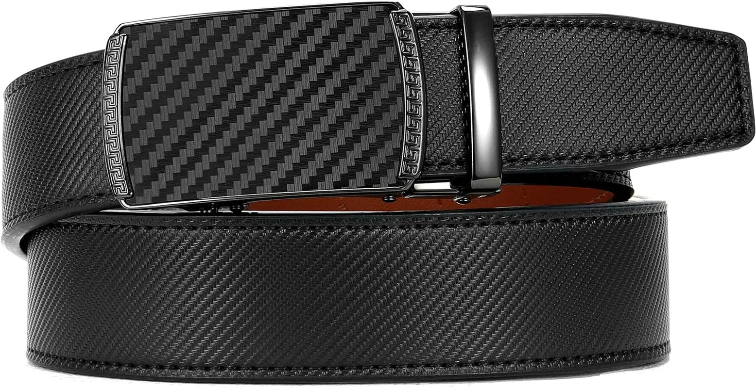 Leather Ratchet Belt for Men