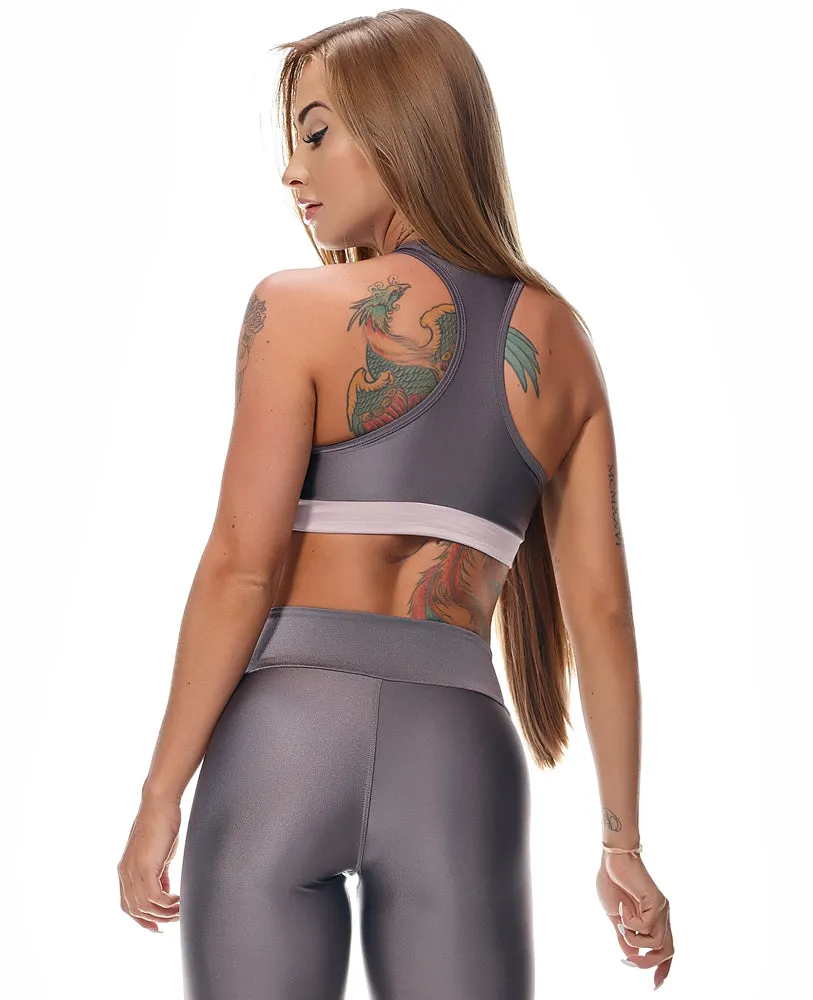 LET'S GYM TOP RAINBOW - AMETHYST