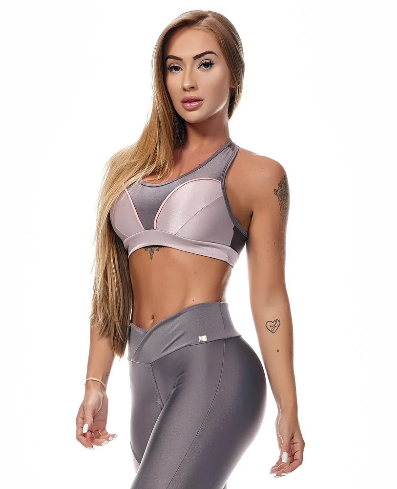 LET'S GYM TOP RAINBOW - AMETHYST