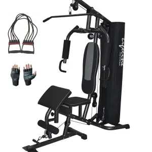 Lifeline Home Gym Machine Deluxe 005 For Workout At Home Bundles With Chest Expander and Gym Gloves || Available on EMI