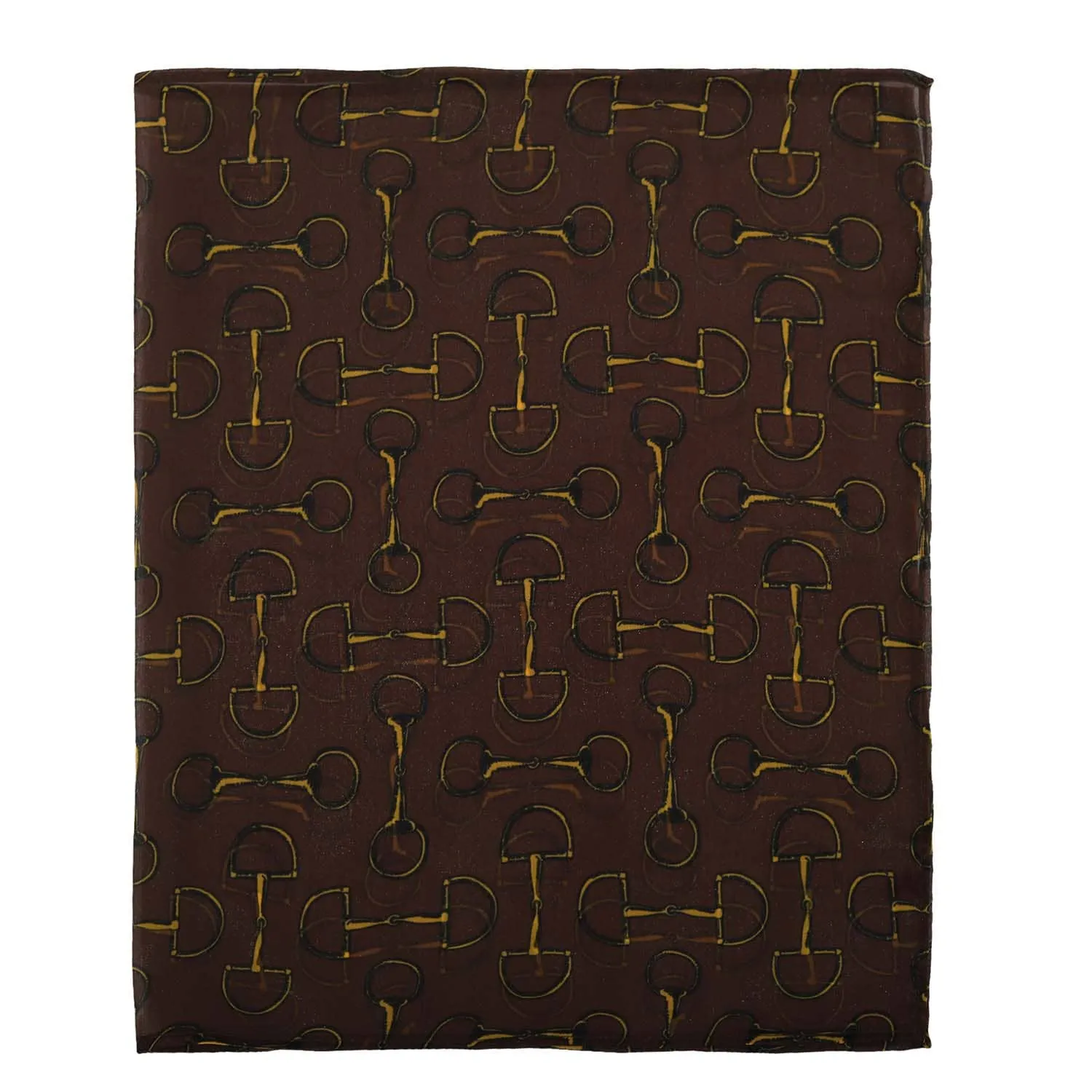 Lila Vintage Snaffle Bit Scarf: White / STD