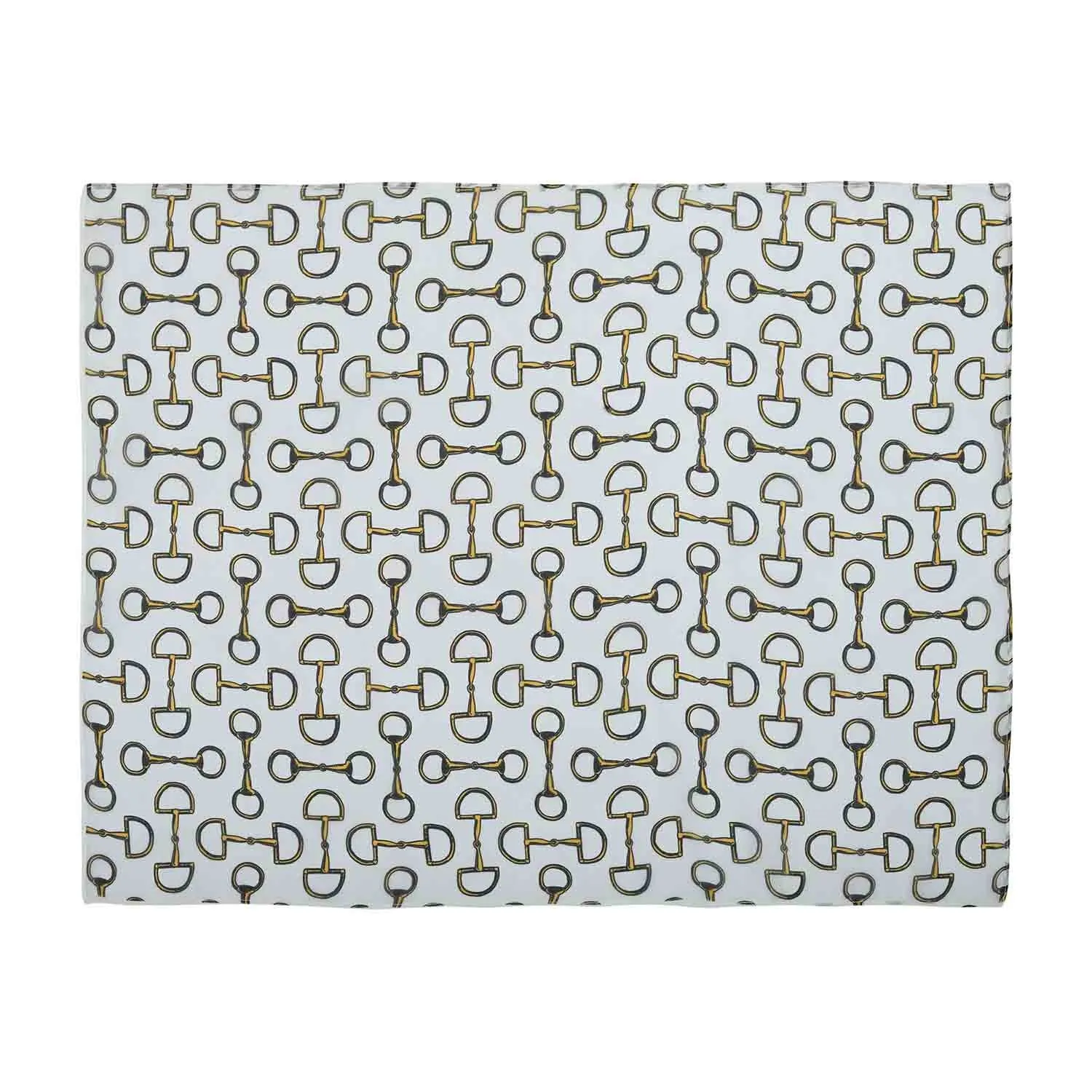Lila Vintage Snaffle Bit Scarf: White / STD