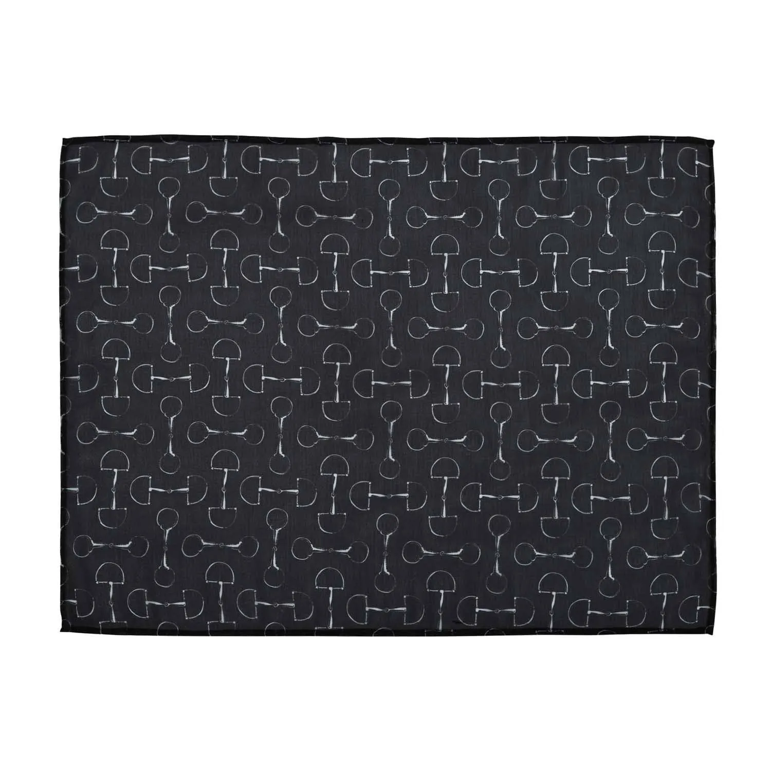 Lila Vintage Snaffle Bit Scarf: White / STD