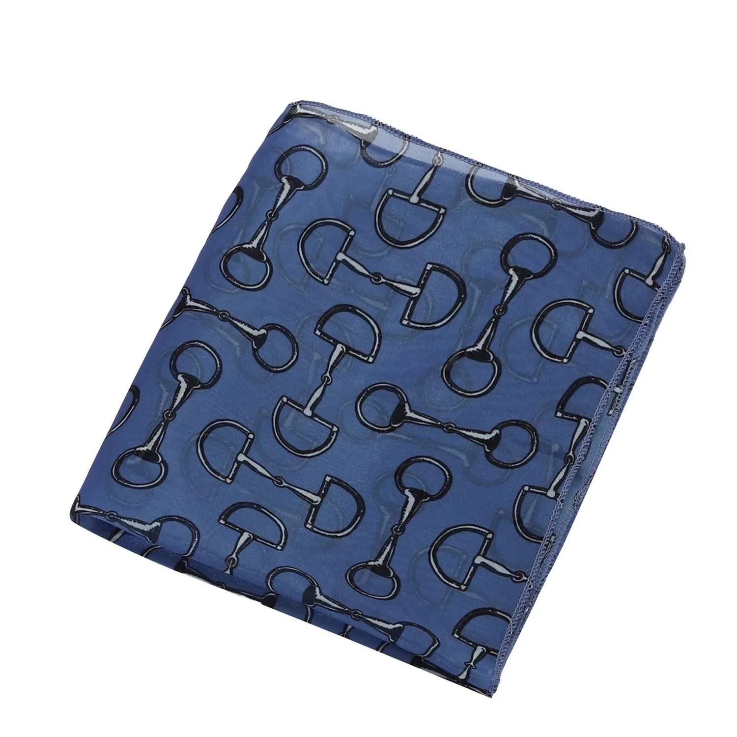 Lila Vintage Snaffle Bit Scarf: White / STD