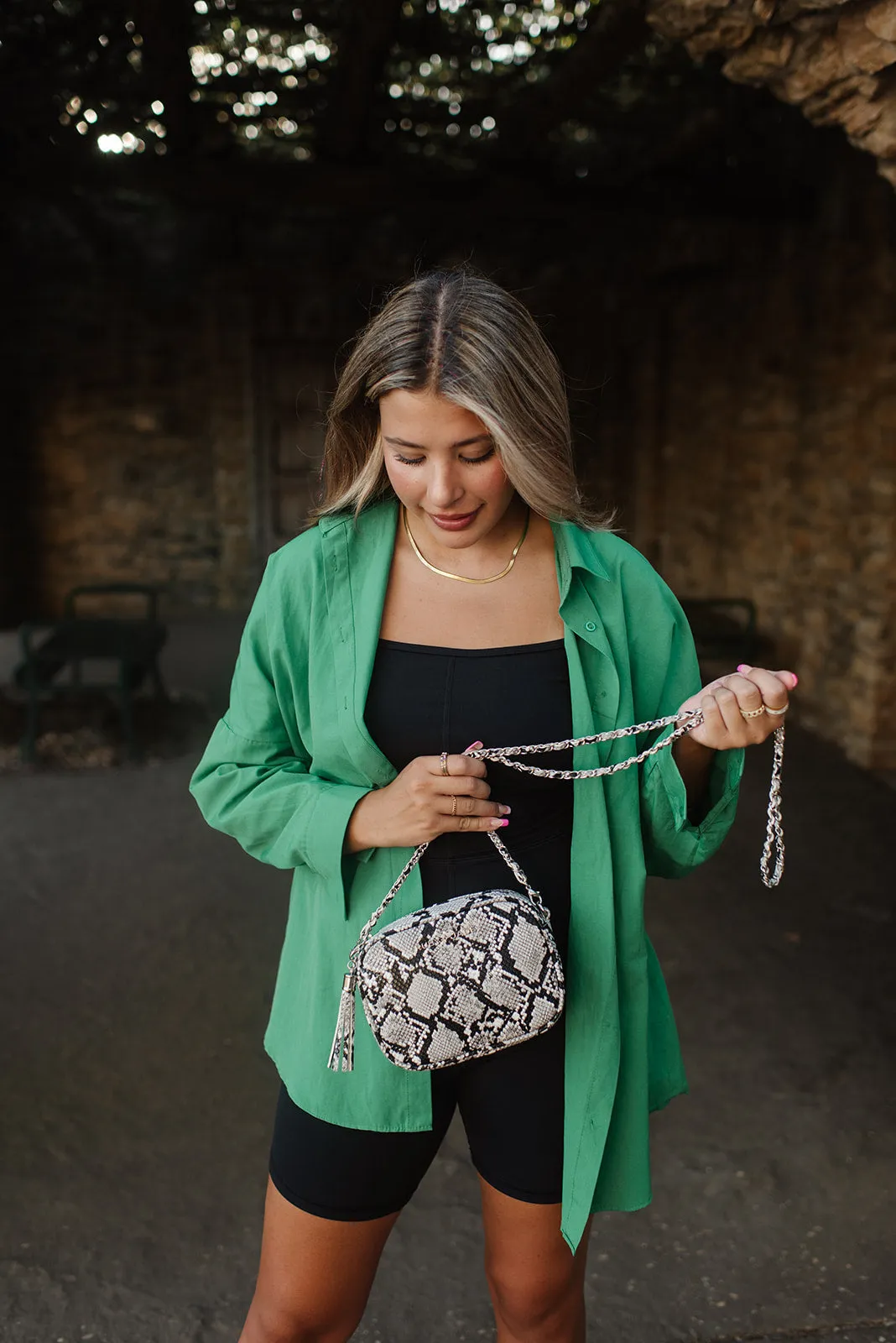 Lily - (Vegan) Python & Silver