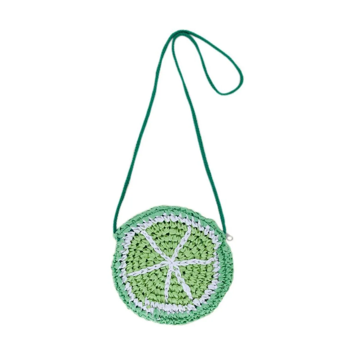 Lime Straw Bag