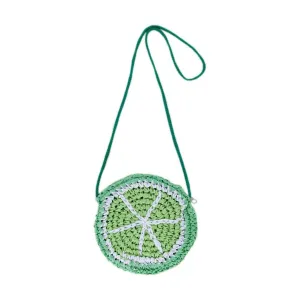 Lime Straw Bag