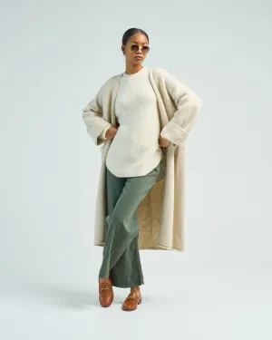 long open cardigan