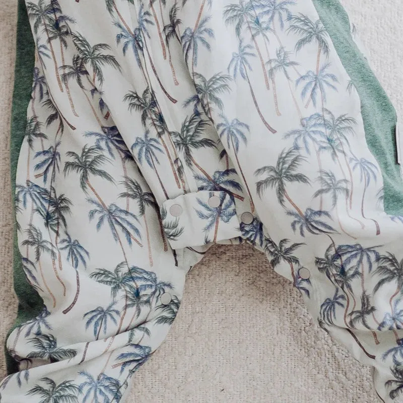 Long Sleeve Footed Sleep Bag 0.6 TOG - Coco Beach
