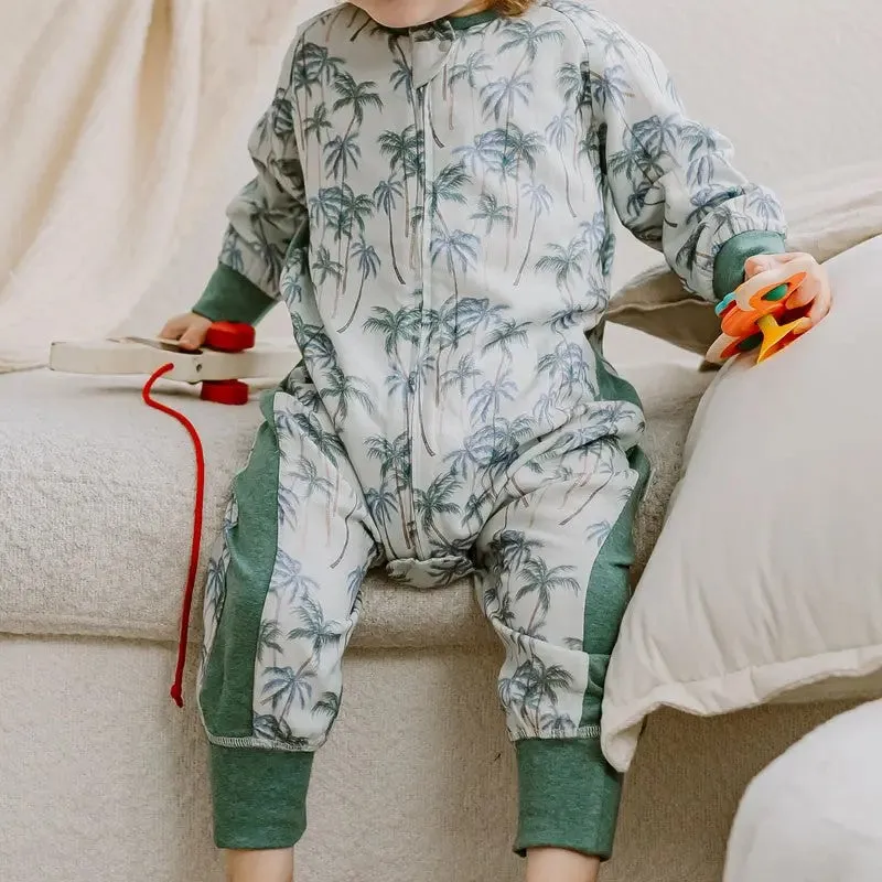 Long Sleeve Footed Sleep Bag 0.6 TOG - Coco Beach