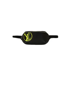 Louis Vuitton 2019 Black Epi Leather Bumbag Bag w/ Neon LV Logo