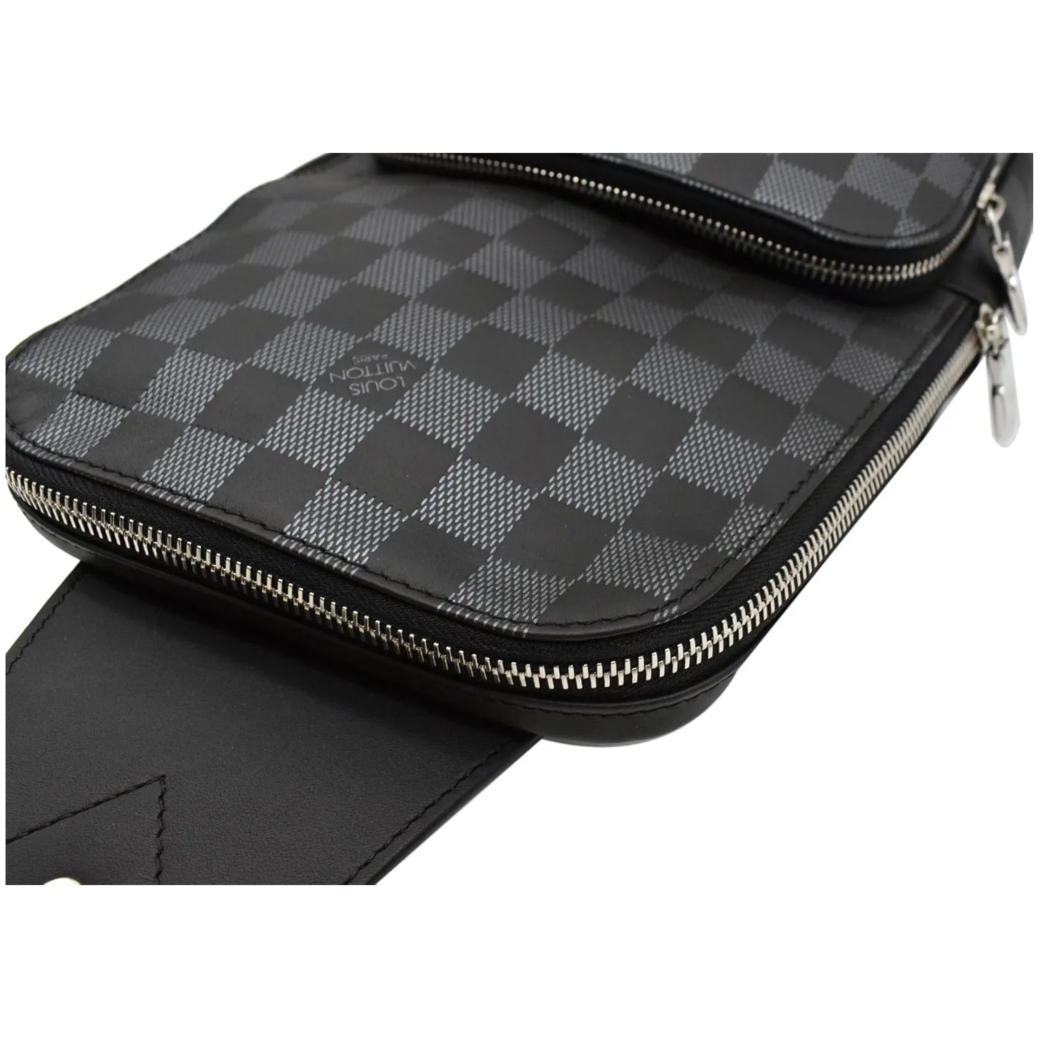 LOUIS VUITTON Avenue Sling Damier Graphite Crossbody Bag Black - 15% OFF