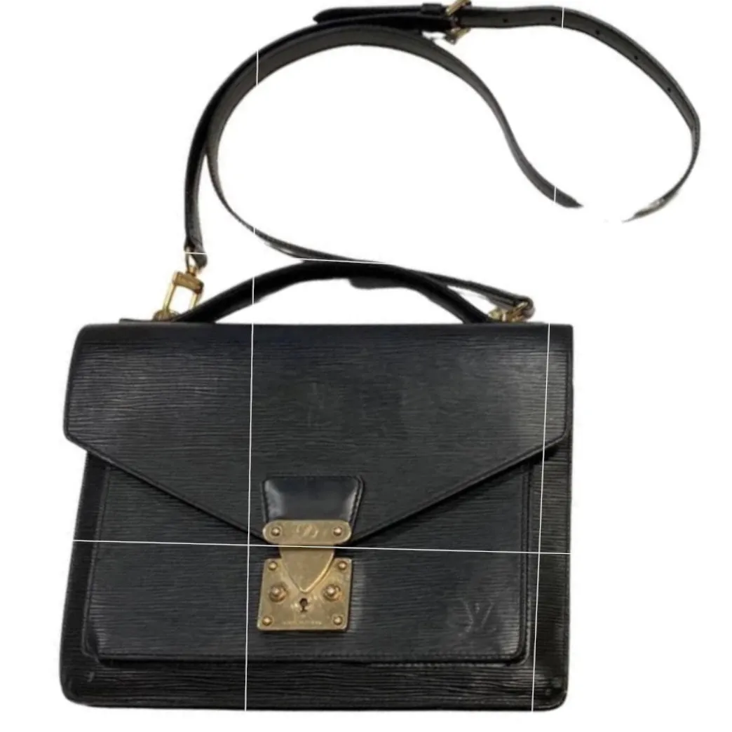 Louis Vuitton Black Epi Monceau 28