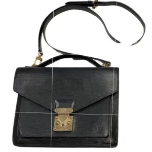 Louis Vuitton Black Epi Monceau 28