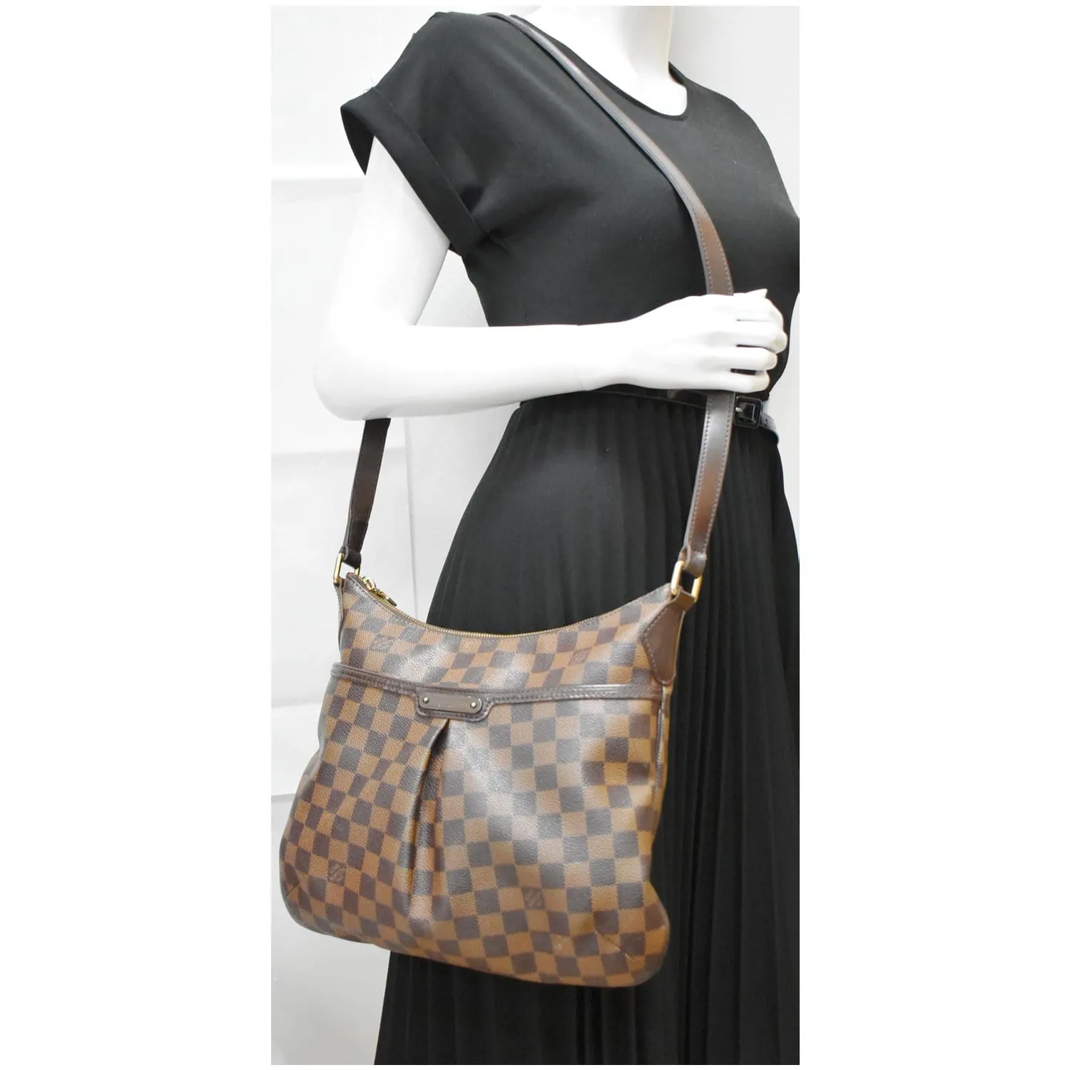 LOUIS VUITTON Bloomsbury PM Damier Ebene Crossbody Bag Brown - 10% OFF