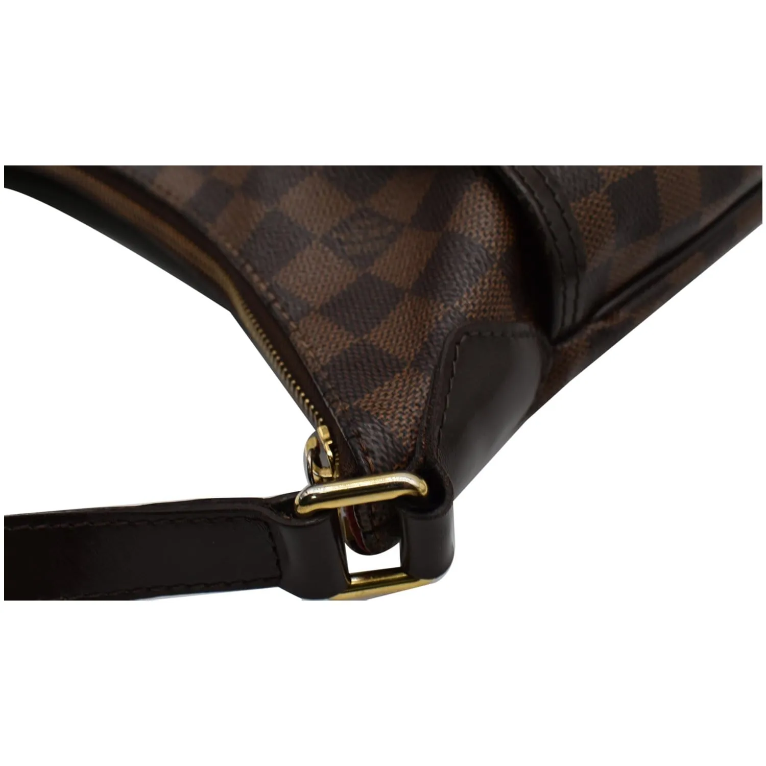 LOUIS VUITTON Bloomsbury PM Damier Ebene Crossbody Bag Brown