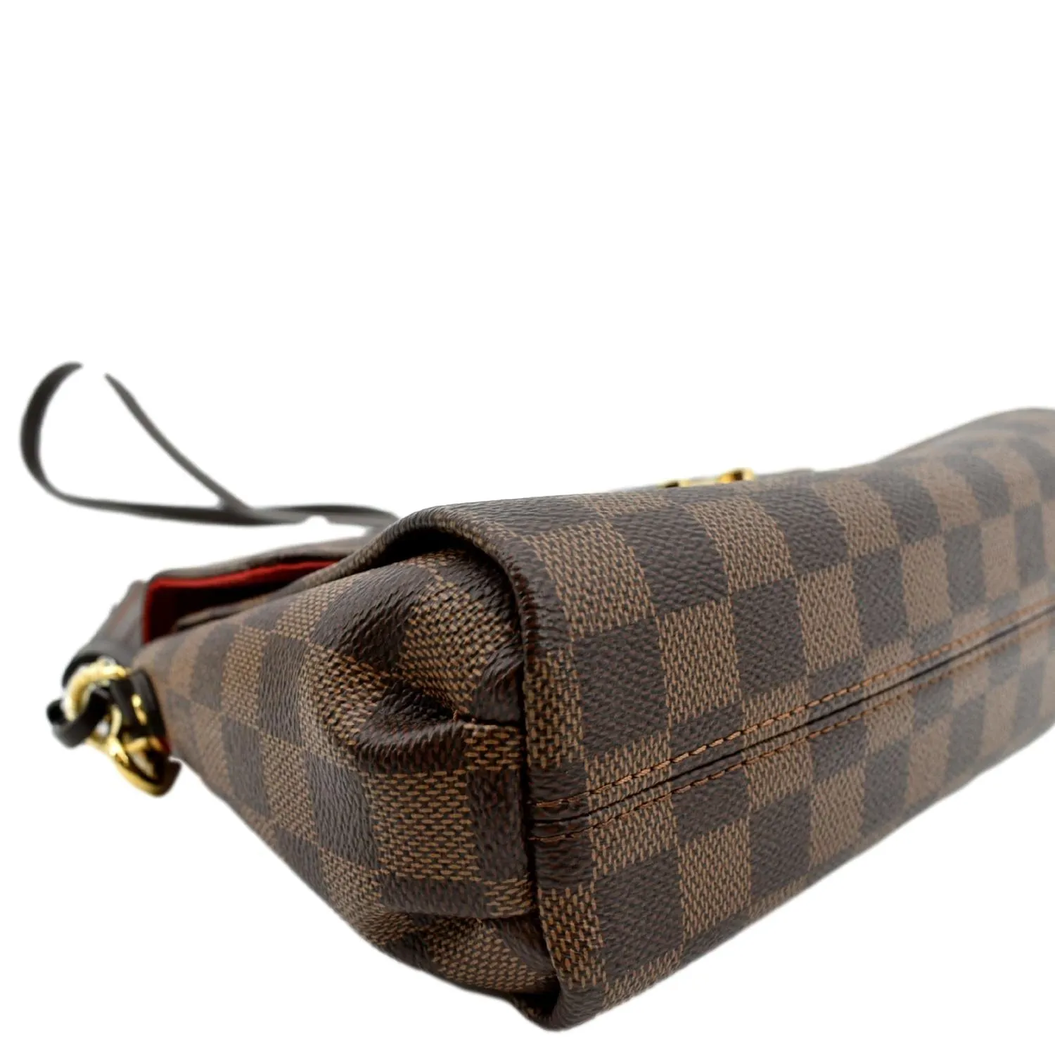 LOUIS VUITTON Croisette Damier Ebene Crossbody Bag Brown