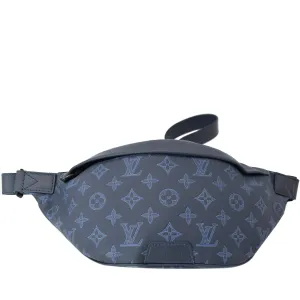 LOUIS VUITTON Discovery Monogram Shadow Leather Bumbag Navy Blue