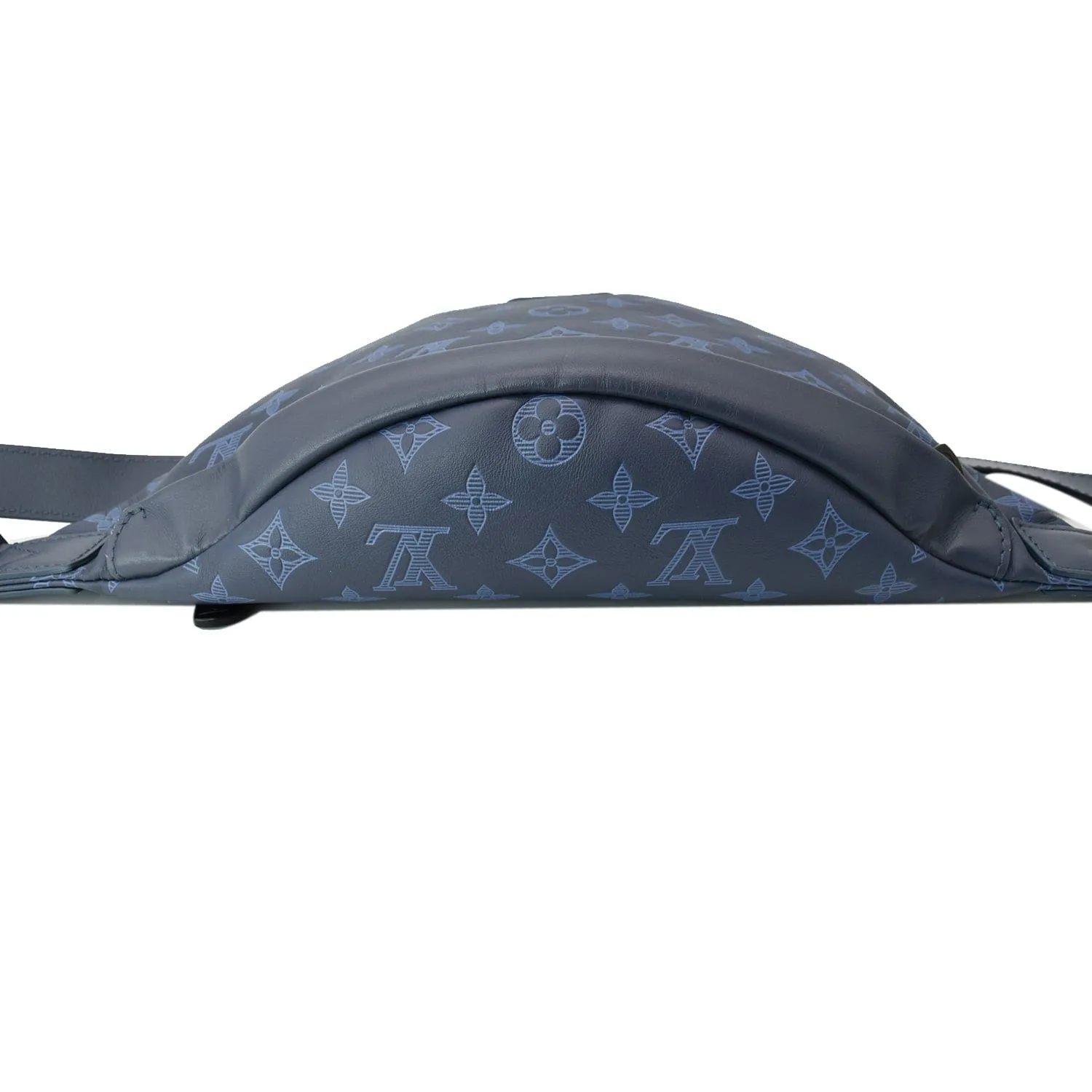 LOUIS VUITTON Discovery Monogram Shadow Leather Bumbag Navy Blue