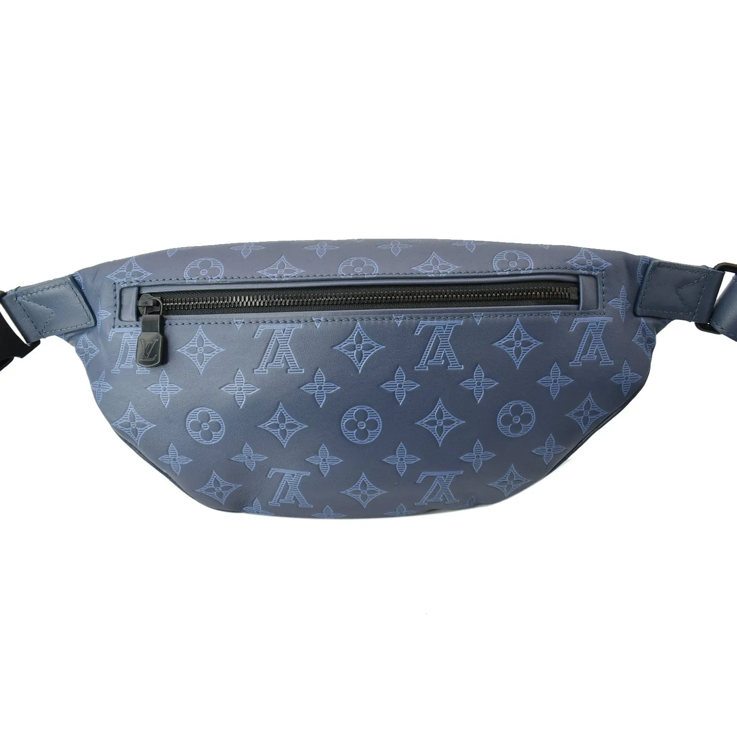 LOUIS VUITTON Discovery Monogram Shadow Leather Bumbag Navy Blue