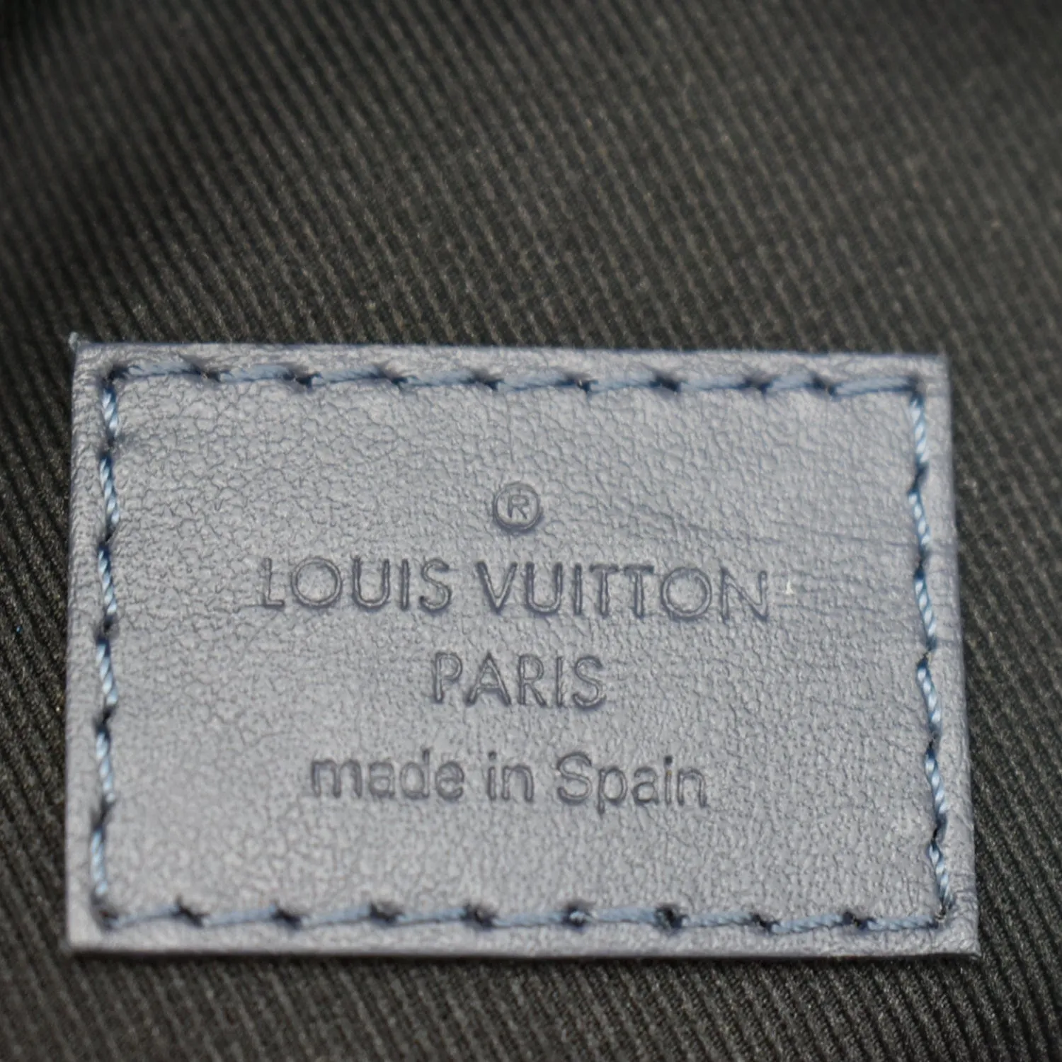 LOUIS VUITTON Discovery Monogram Shadow Leather Bumbag Navy Blue