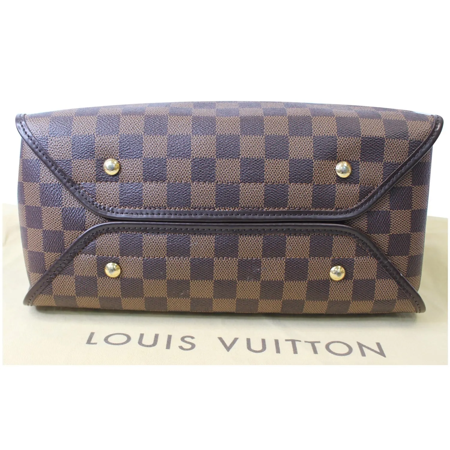 LOUIS VUITTON Duomo Damier Ebene Crossbody Bag Brown