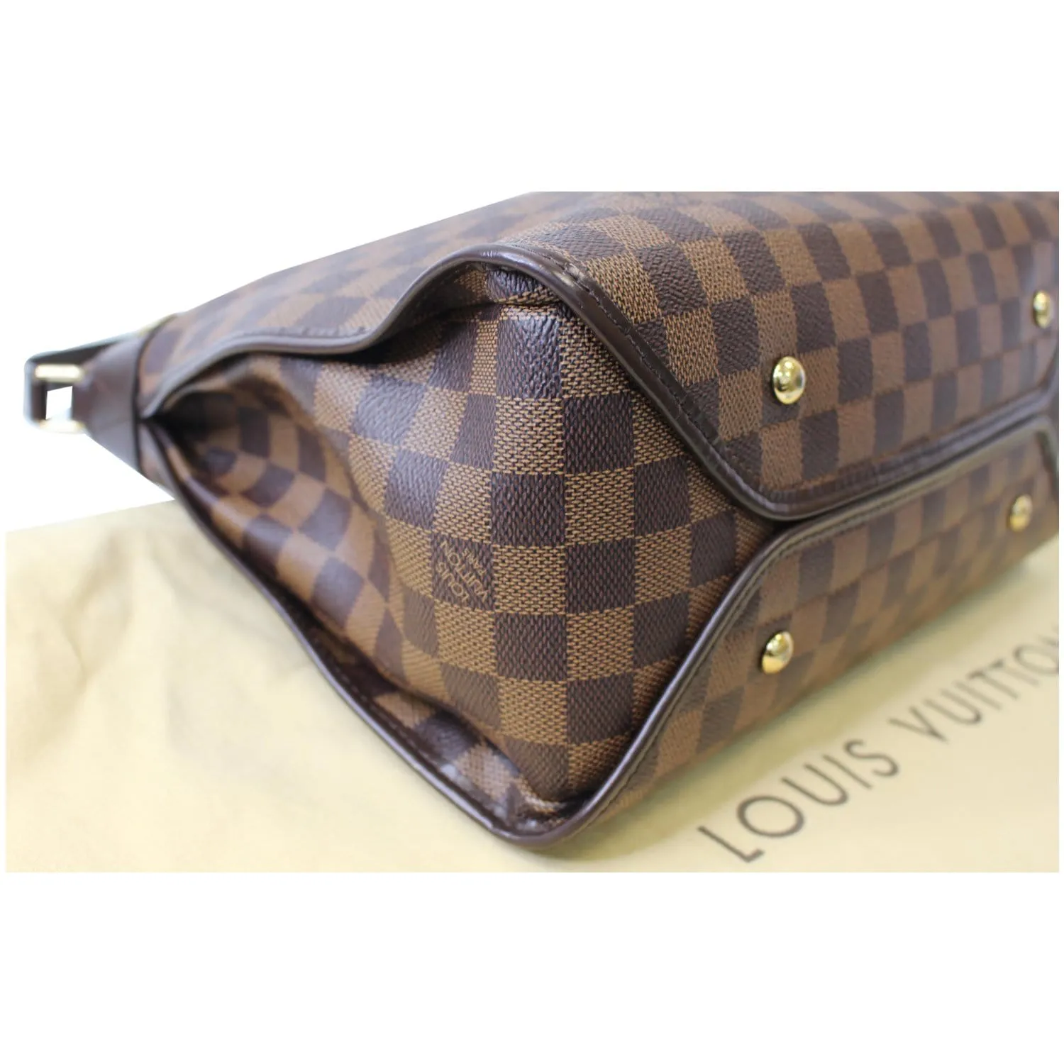 LOUIS VUITTON Duomo Damier Ebene Crossbody Bag Brown