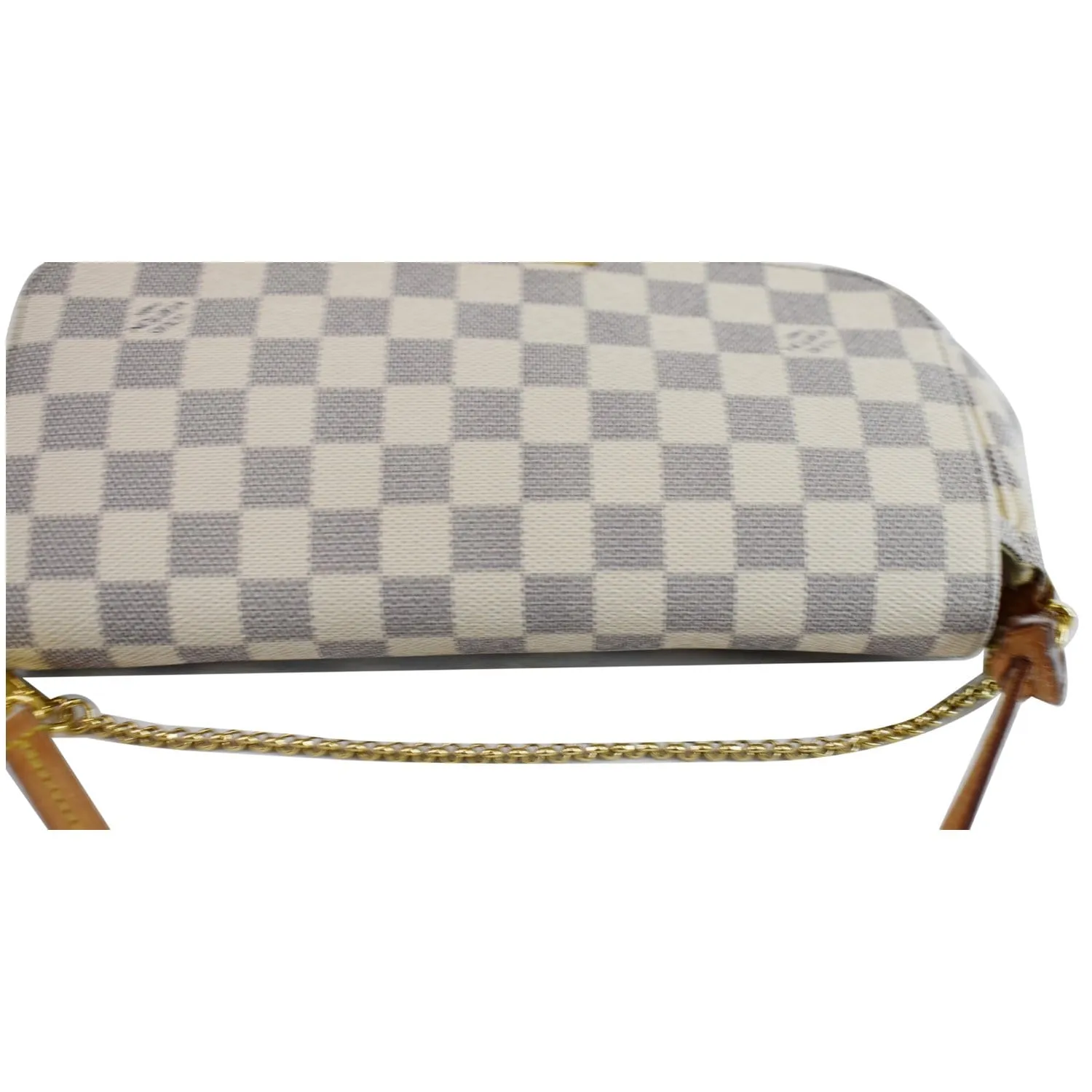 LOUIS VUITTON Favorite MM Damier Azur Crossbody Bag White