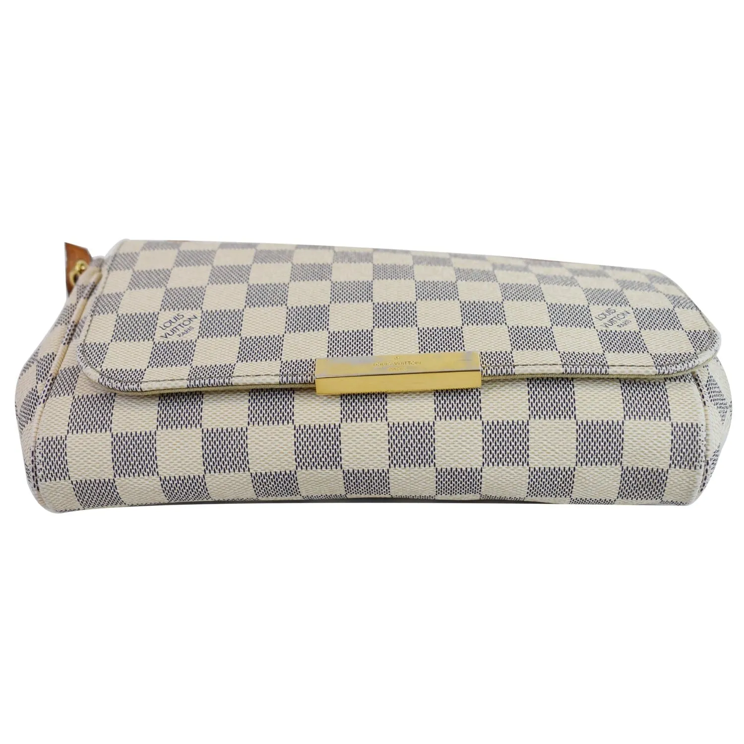 LOUIS VUITTON Favorite MM Damier Azur Crossbody Bag White