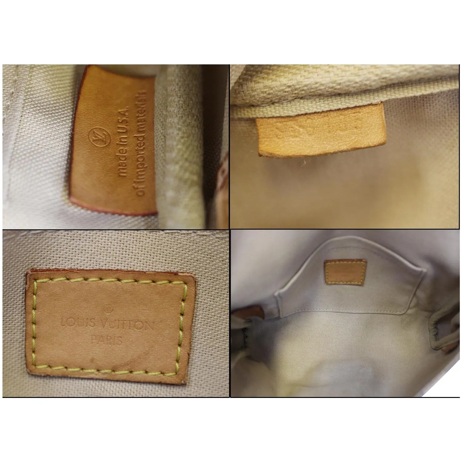 LOUIS VUITTON Favorite PM Damier Azur Crossbody Bag White