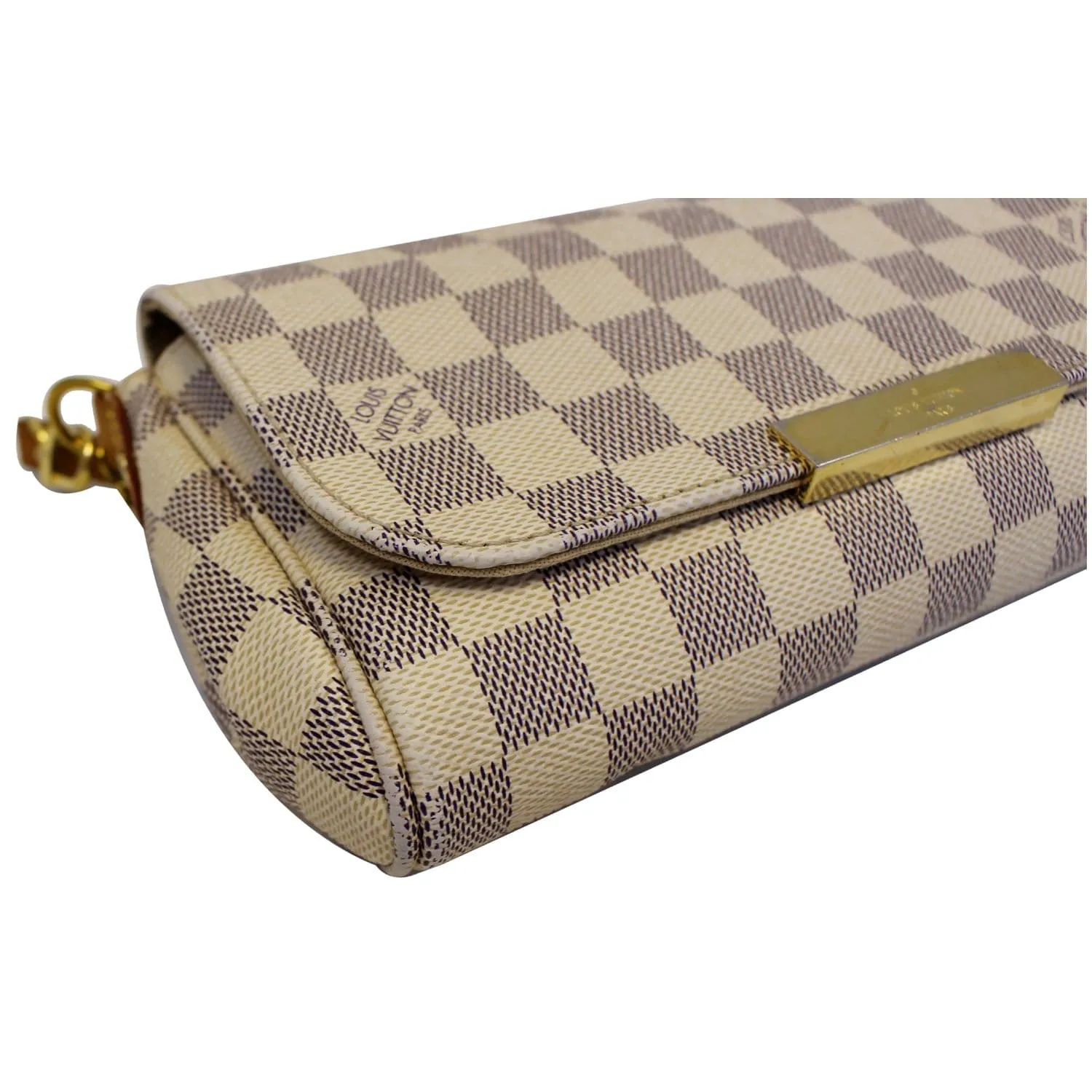 LOUIS VUITTON Favorite PM Damier Azur Crossbody Bag White