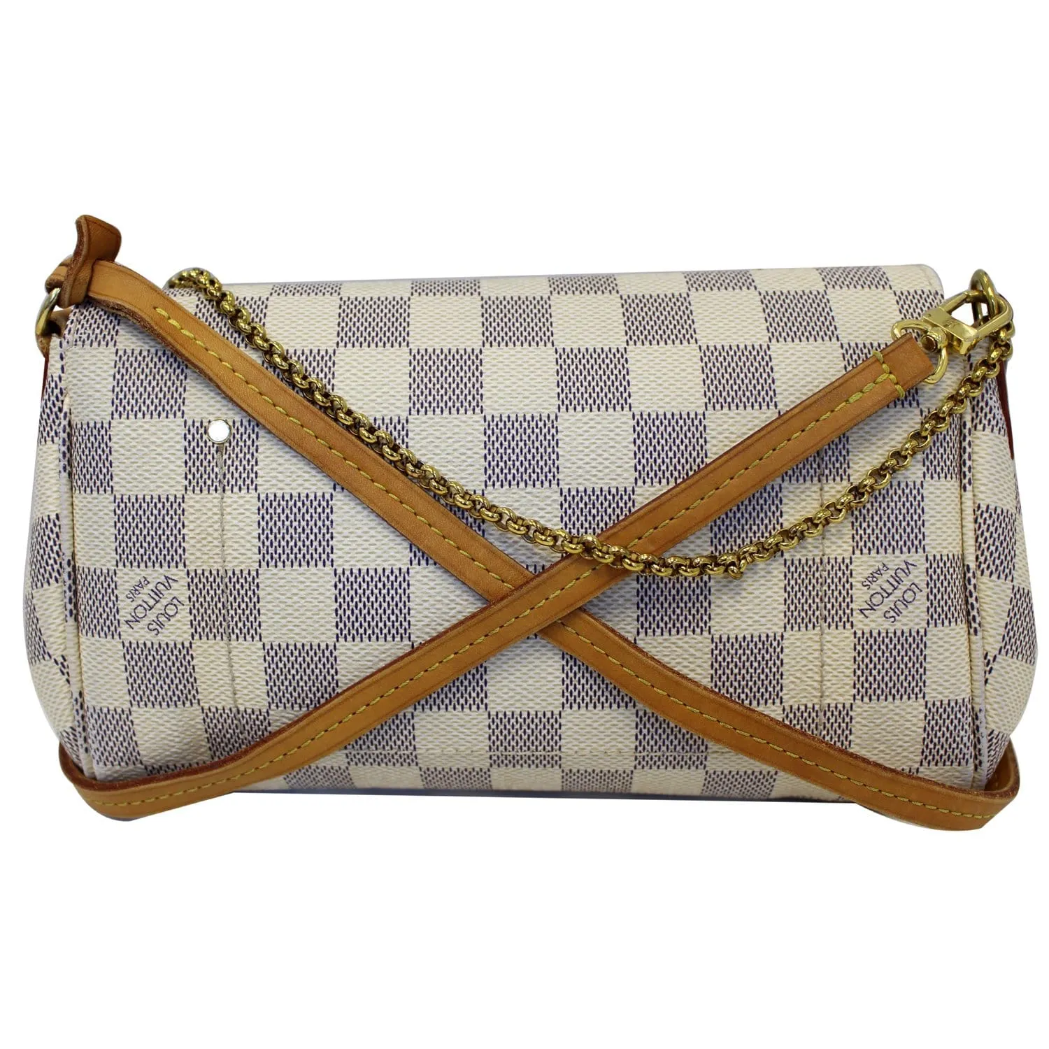 LOUIS VUITTON Favorite PM Damier Azur Crossbody Bag White