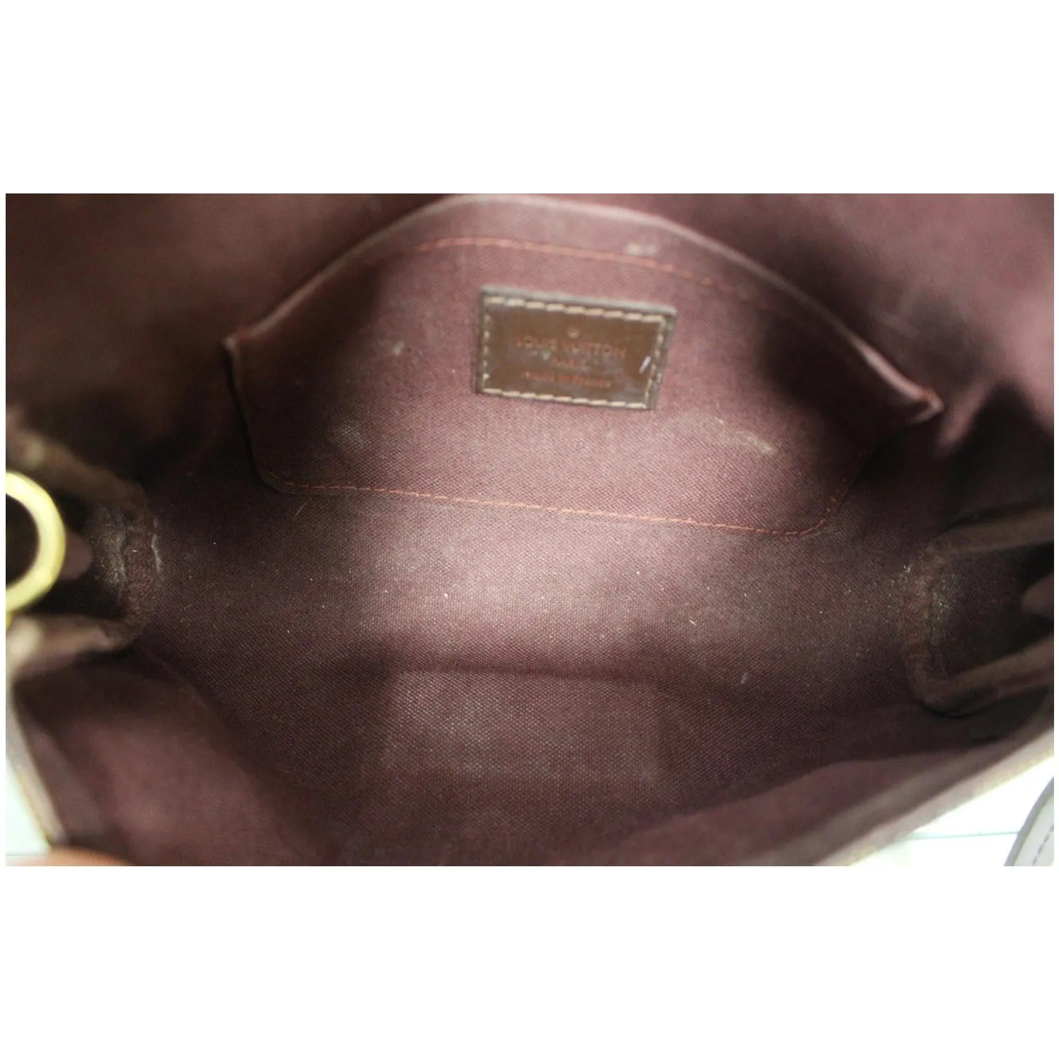 LOUIS VUITTON Favorite PM Damier Ebene Crossbody Bag Brown