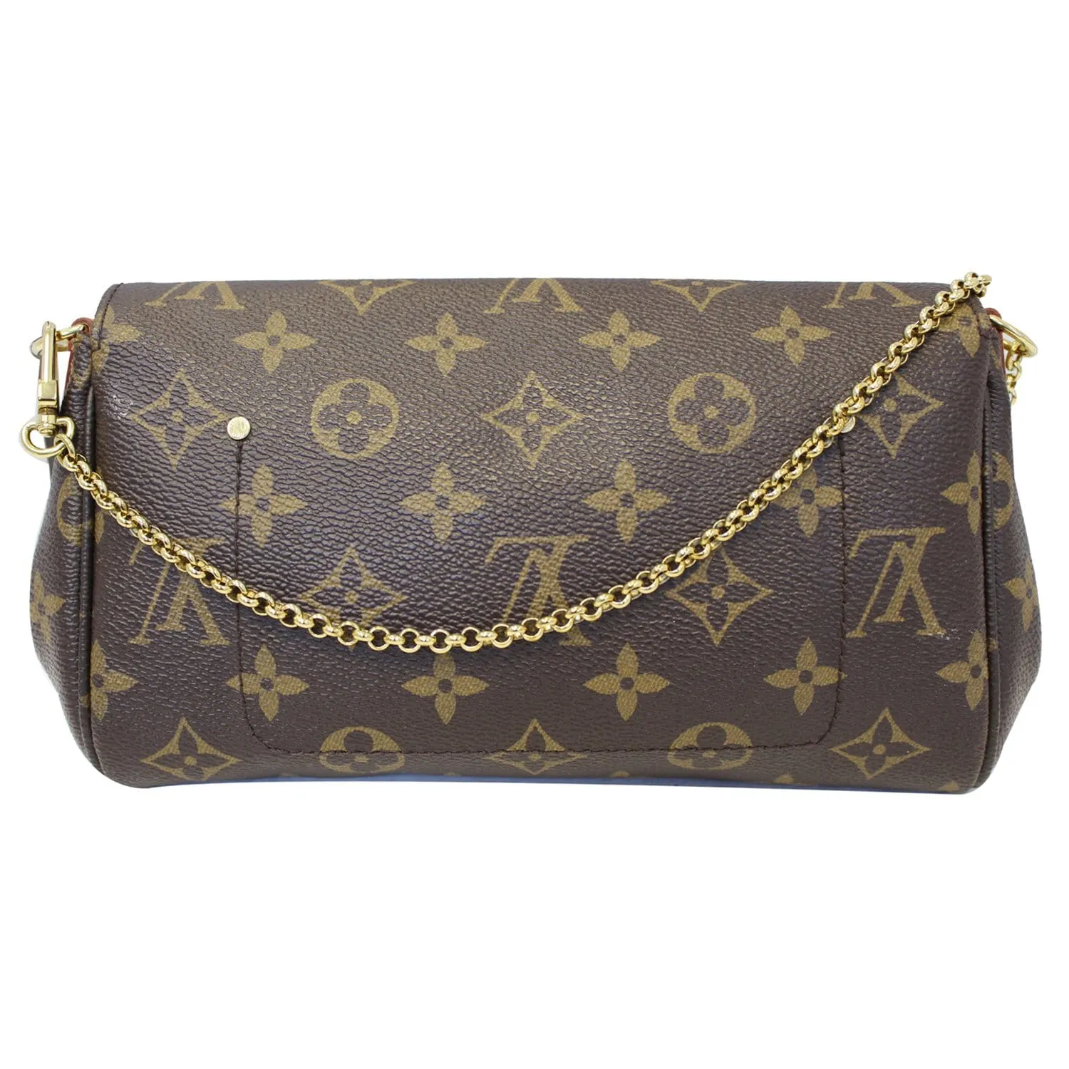 LOUIS VUITTON Favorite PM Monogram Canvas Crossbody Bag Brown