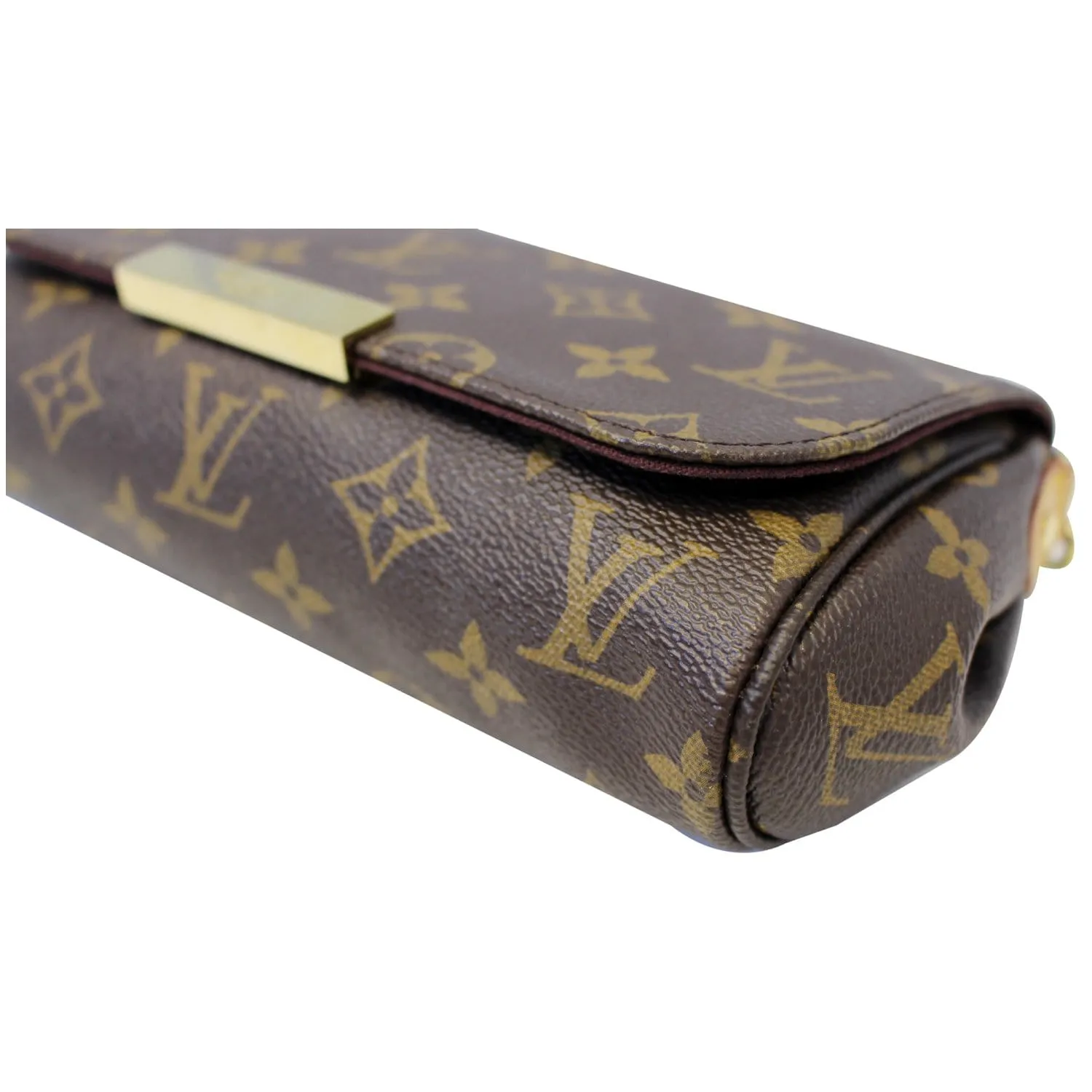 LOUIS VUITTON Favorite PM Monogram Canvas Crossbody Bag Brown