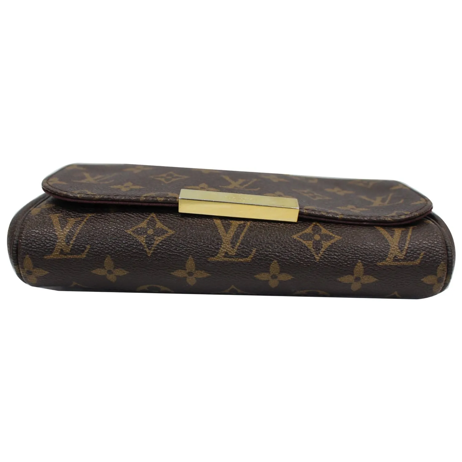 LOUIS VUITTON Favorite PM Monogram Canvas Crossbody Bag Brown