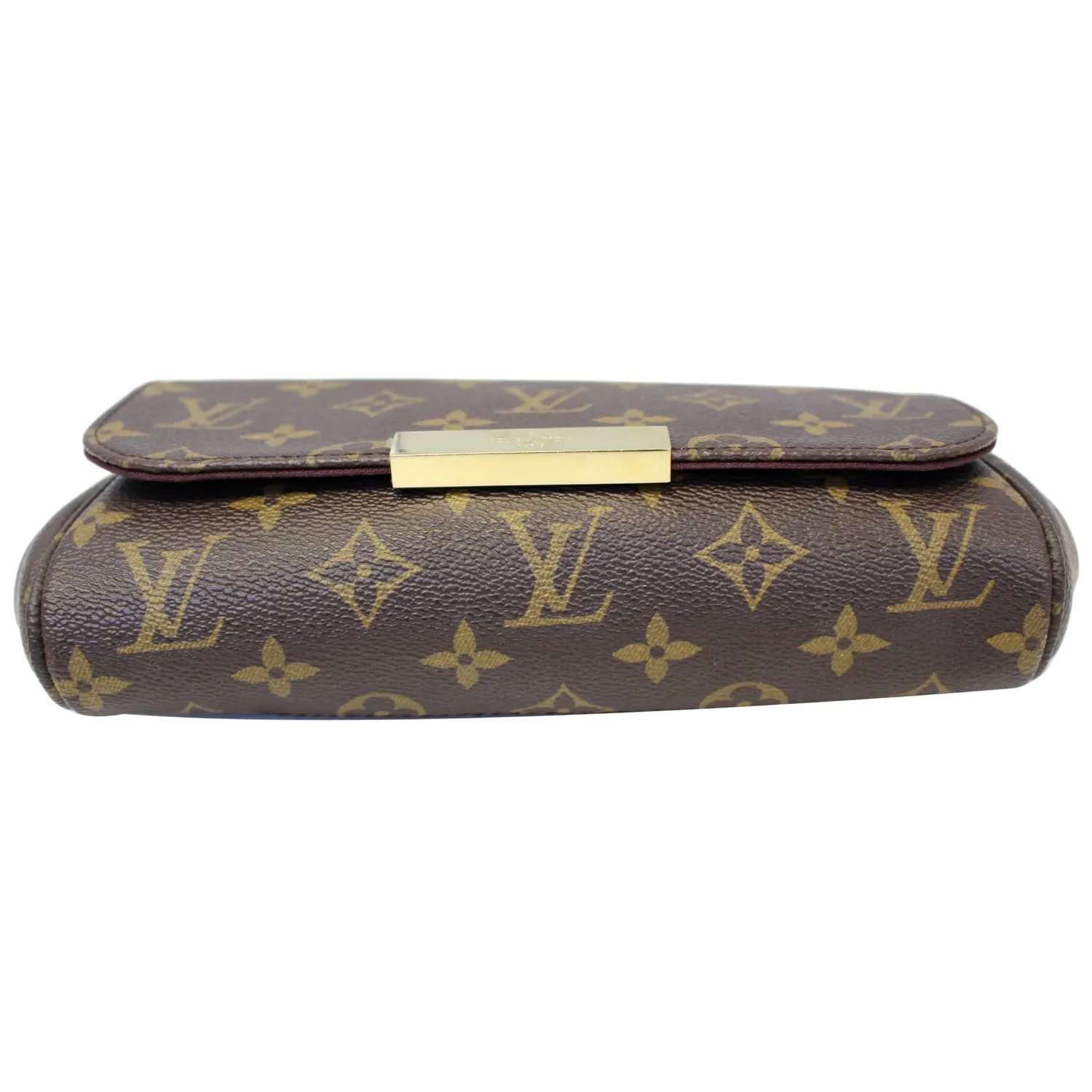 LOUIS VUITTON Favorite PM Monogram Canvas Crossbody Bag Brown