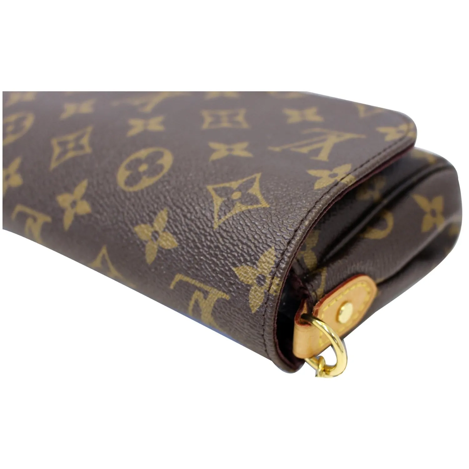 LOUIS VUITTON Favorite PM Monogram Canvas Crossbody Bag Brown
