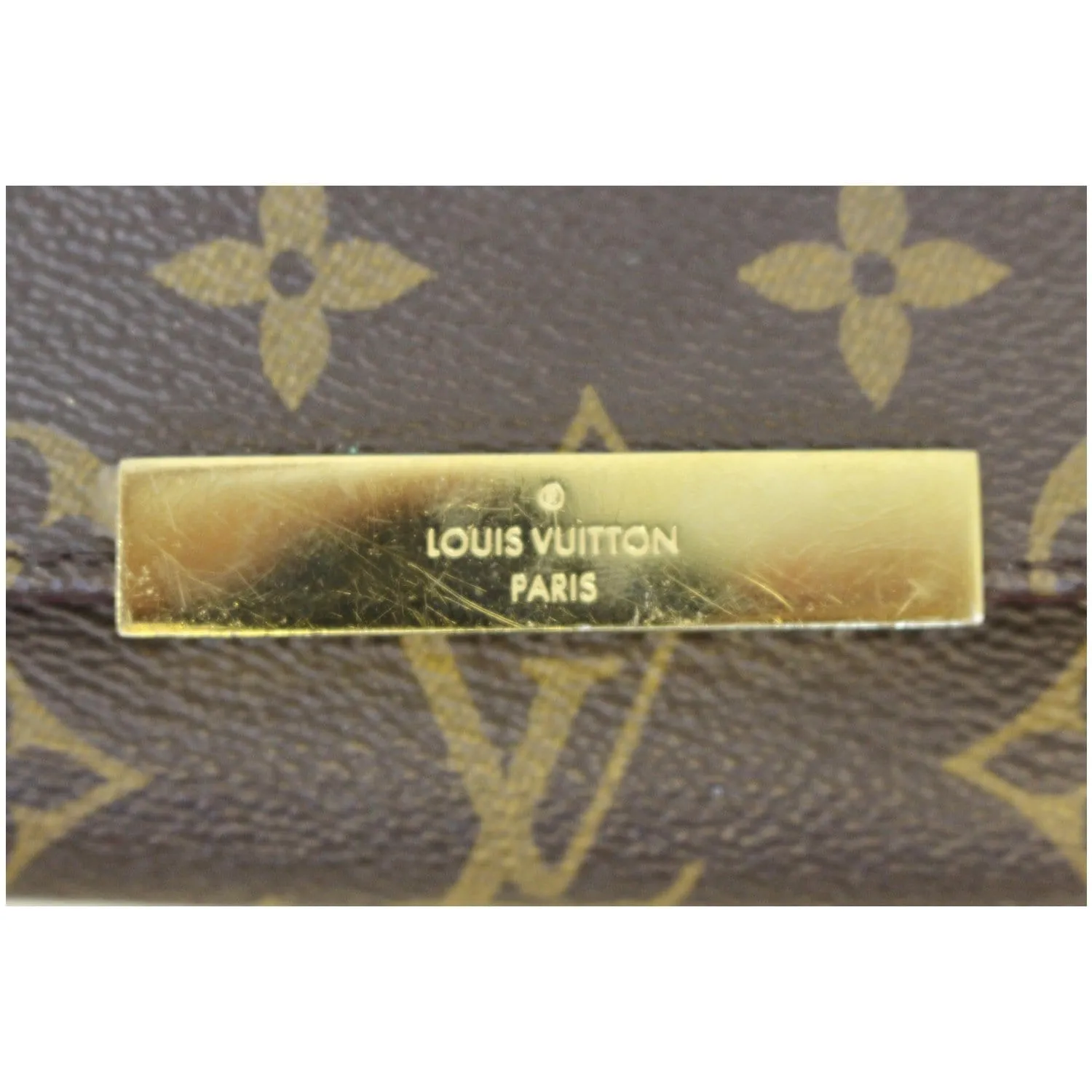 LOUIS VUITTON Favorite PM Monogram Canvas Crossbody Bag Brown