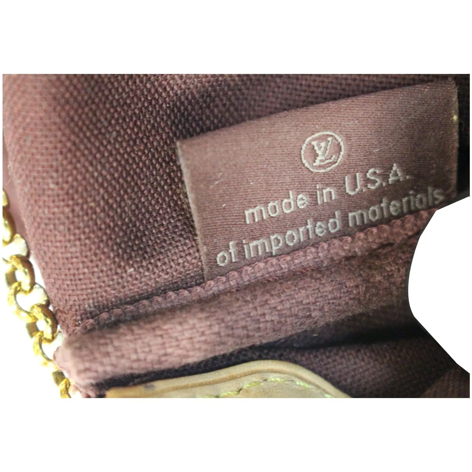 LOUIS VUITTON Favorite PM Monogram Canvas Crossbody Bag Brown