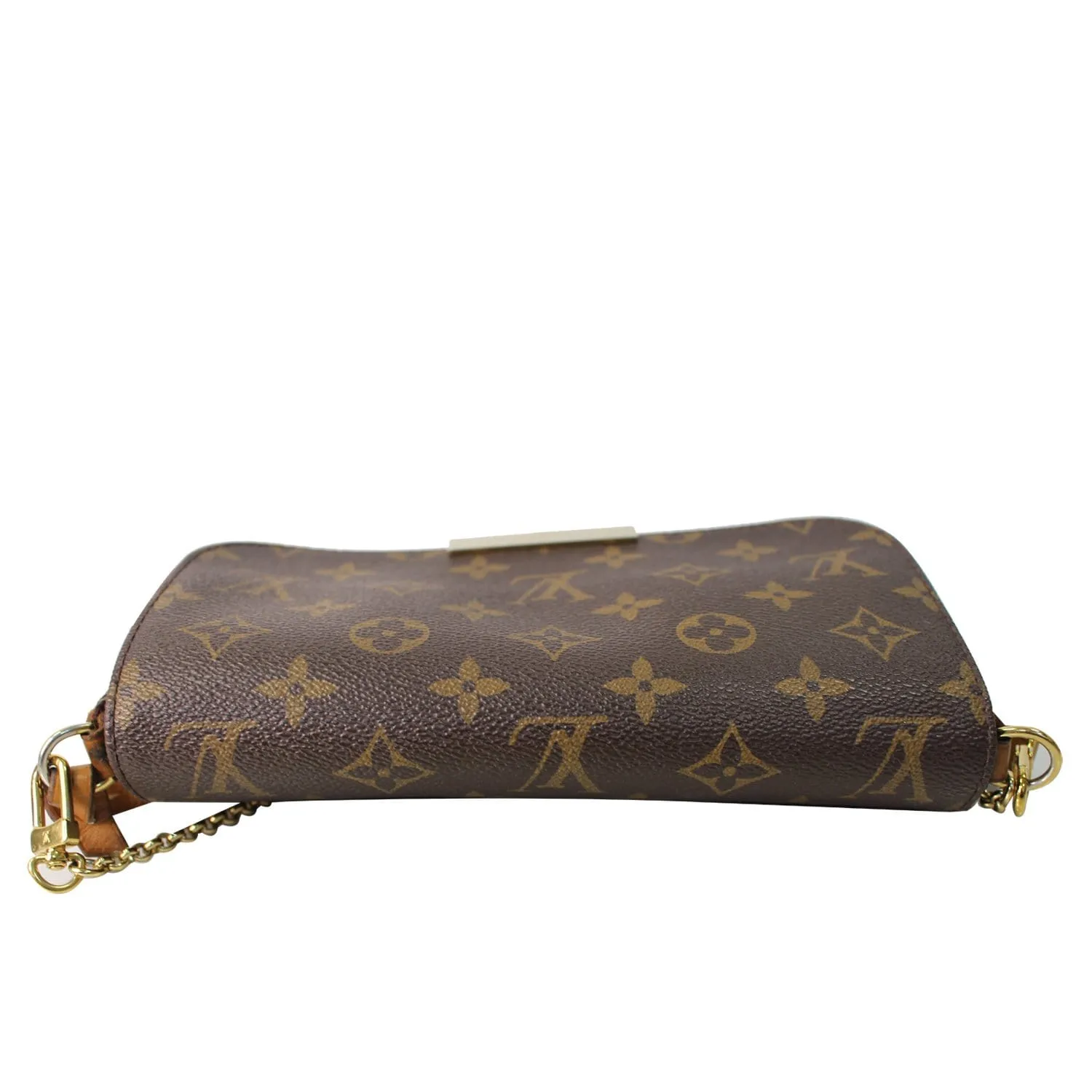 LOUIS VUITTON Favorite PM Monogram Canvas Crossbody Bag Brown
