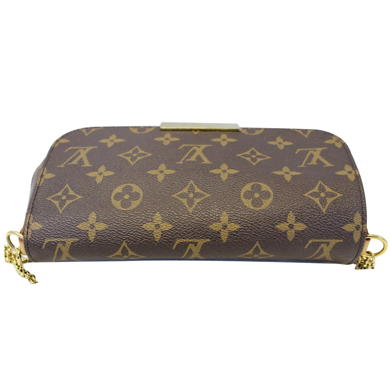 LOUIS VUITTON Favorite PM Monogram Canvas Crossbody Bag Brown