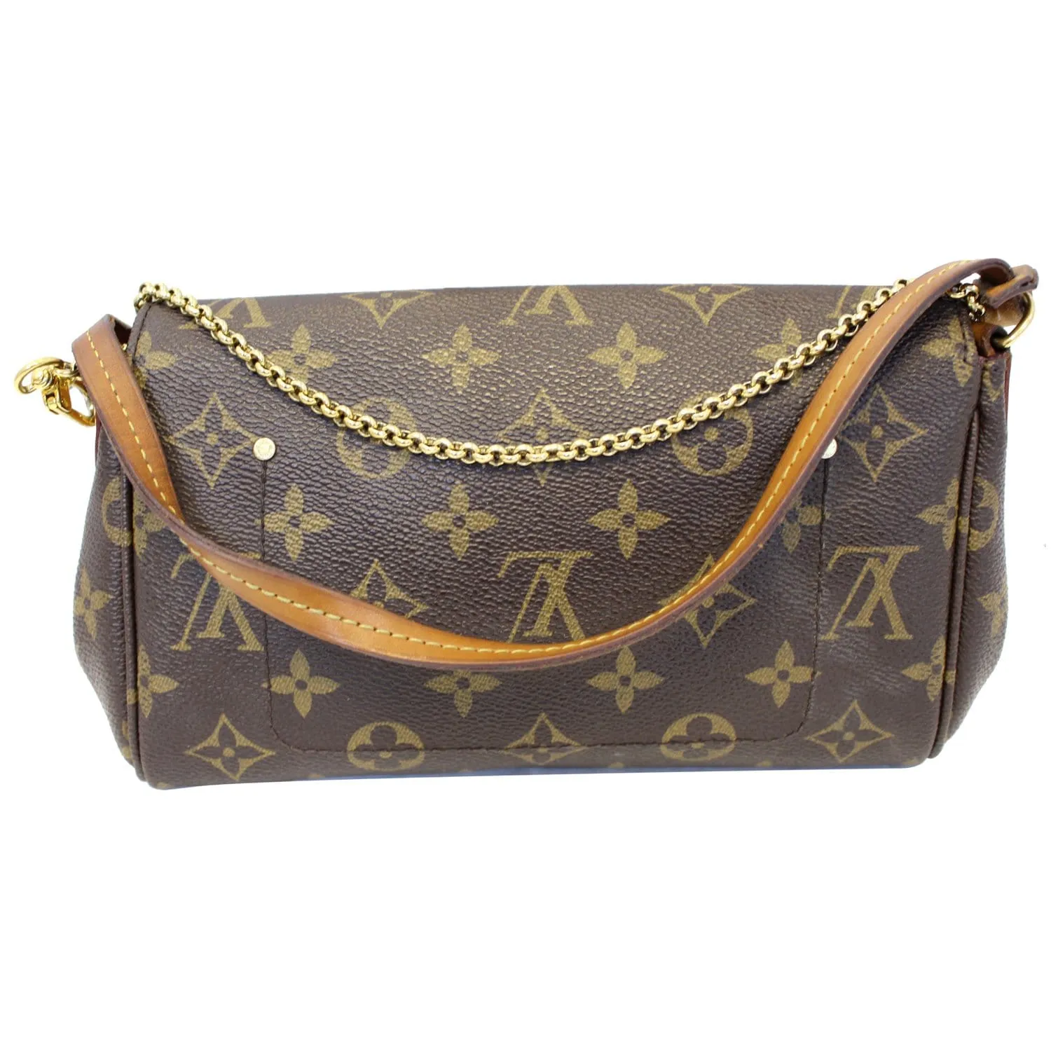 LOUIS VUITTON Favorite PM Monogram Canvas Crossbody Bag Brown
