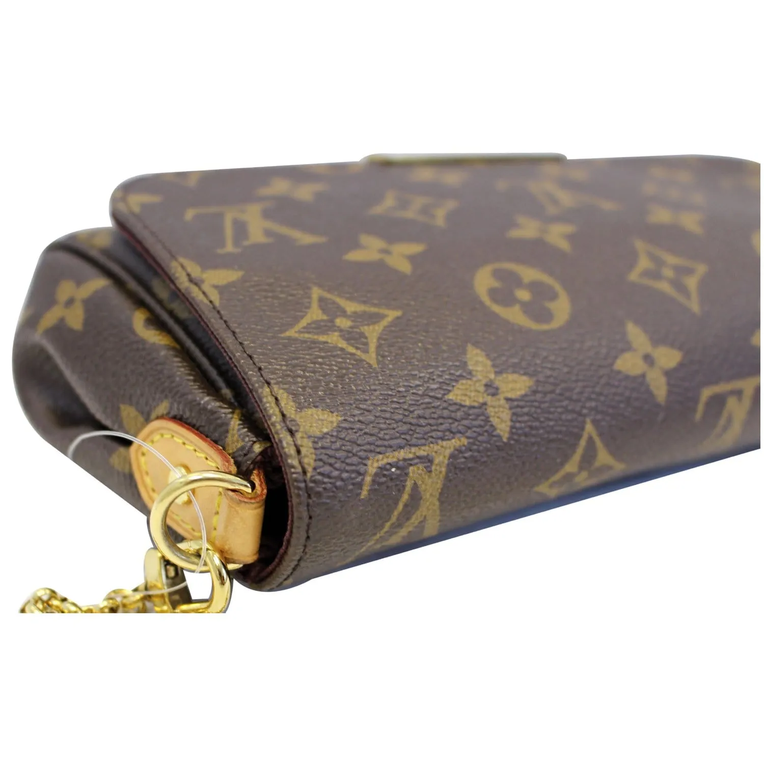 LOUIS VUITTON Favorite PM Monogram Canvas Crossbody Bag Brown
