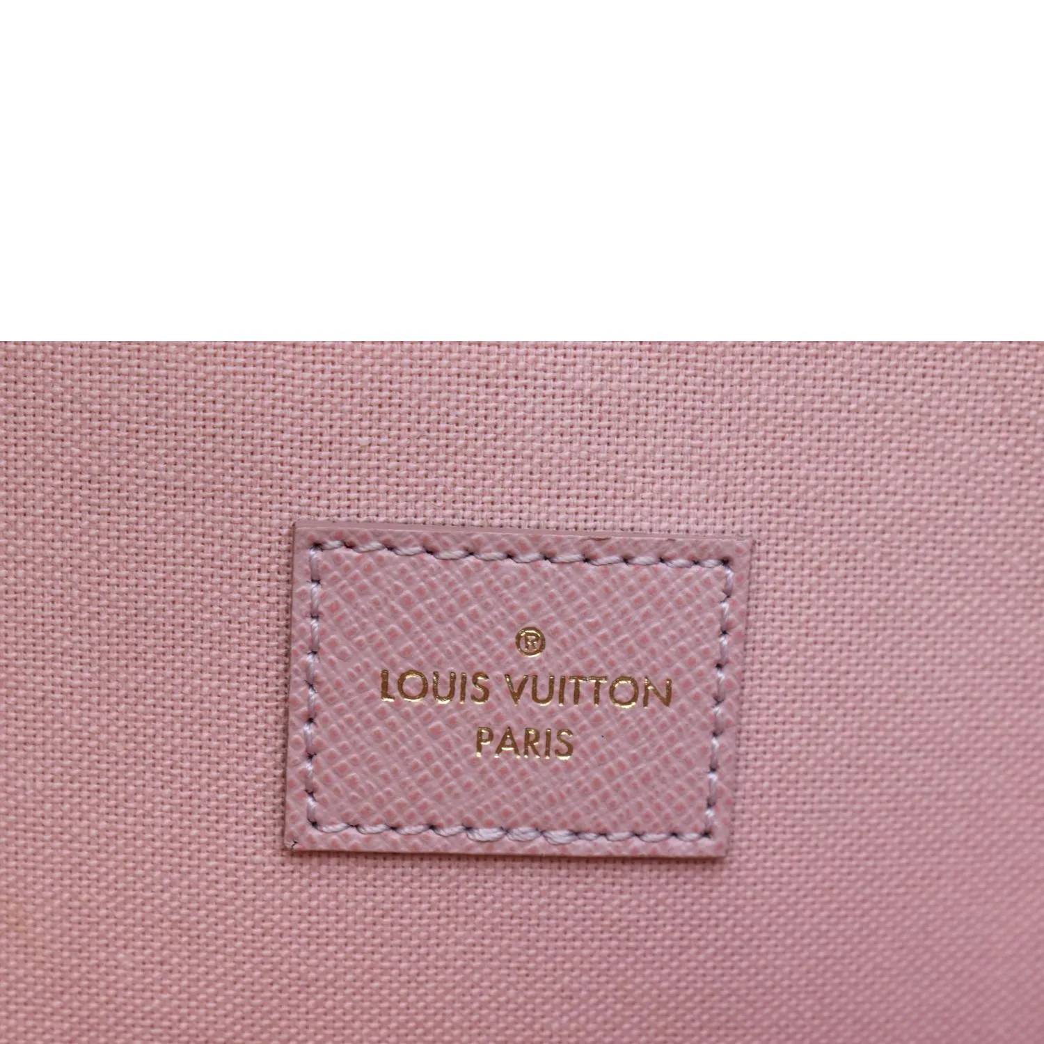 LOUIS VUITTON Felicie Pochette Damier Azur Crossbody Bag White
