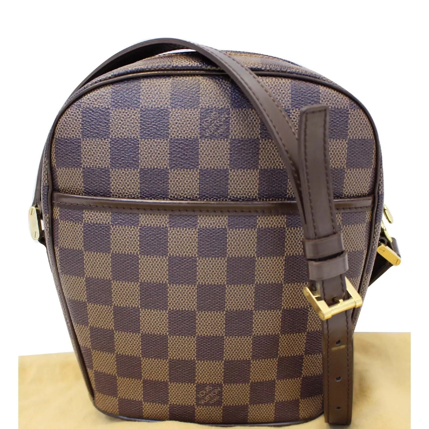 LOUIS VUITTON Ipanema GM  Damier Ebene Crossbody Bag Brown