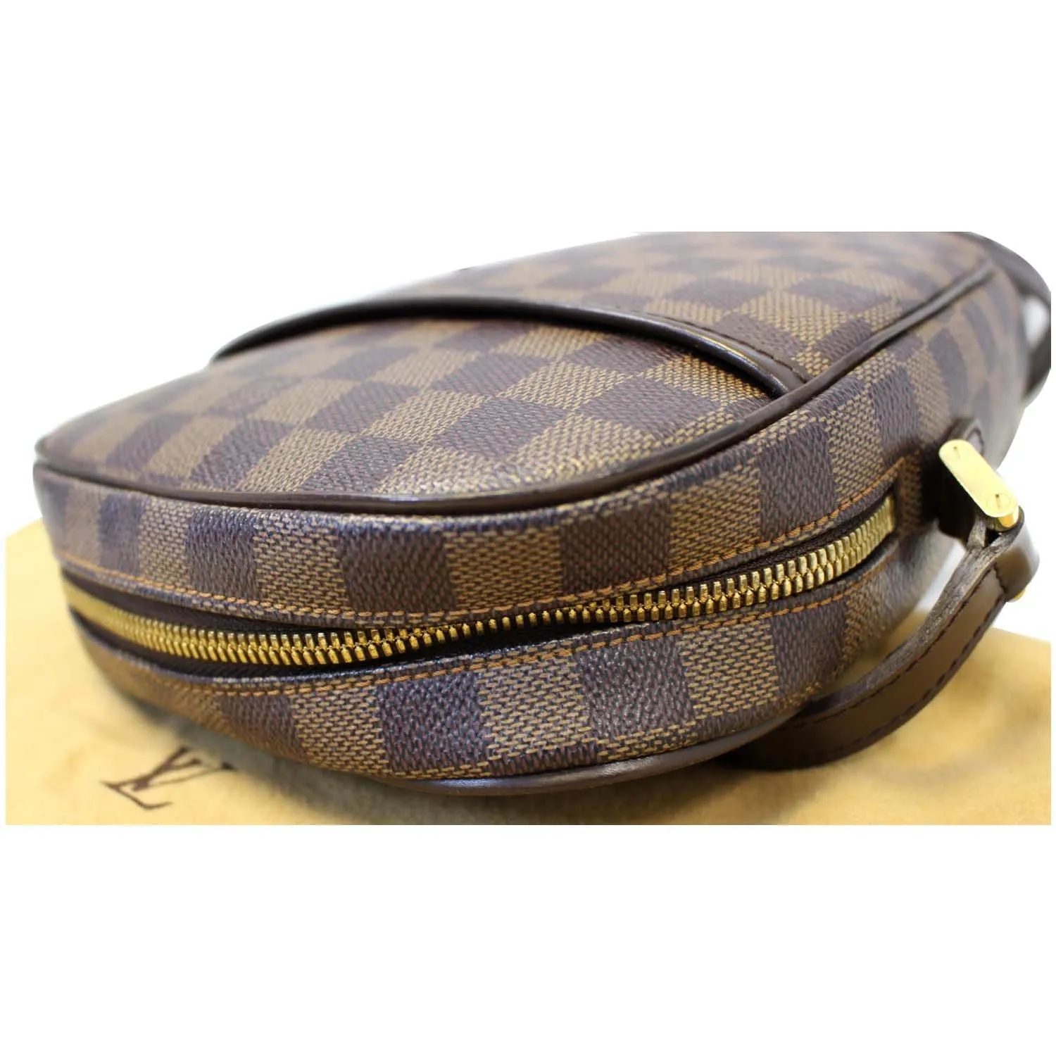 LOUIS VUITTON Ipanema GM  Damier Ebene Crossbody Bag Brown