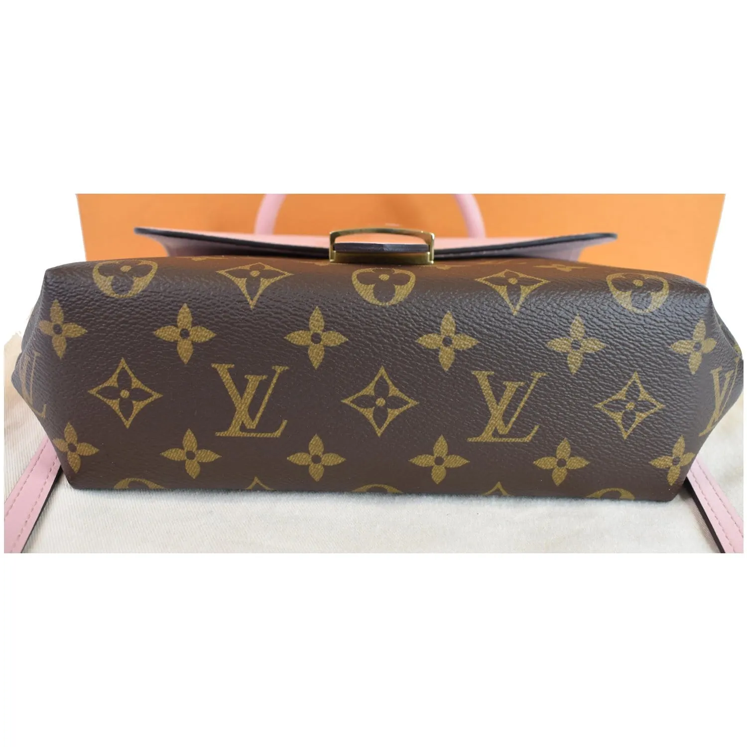 LOUIS VUITTON Locky BB Monogram Canvas Crossbody Bag Rose Poudre